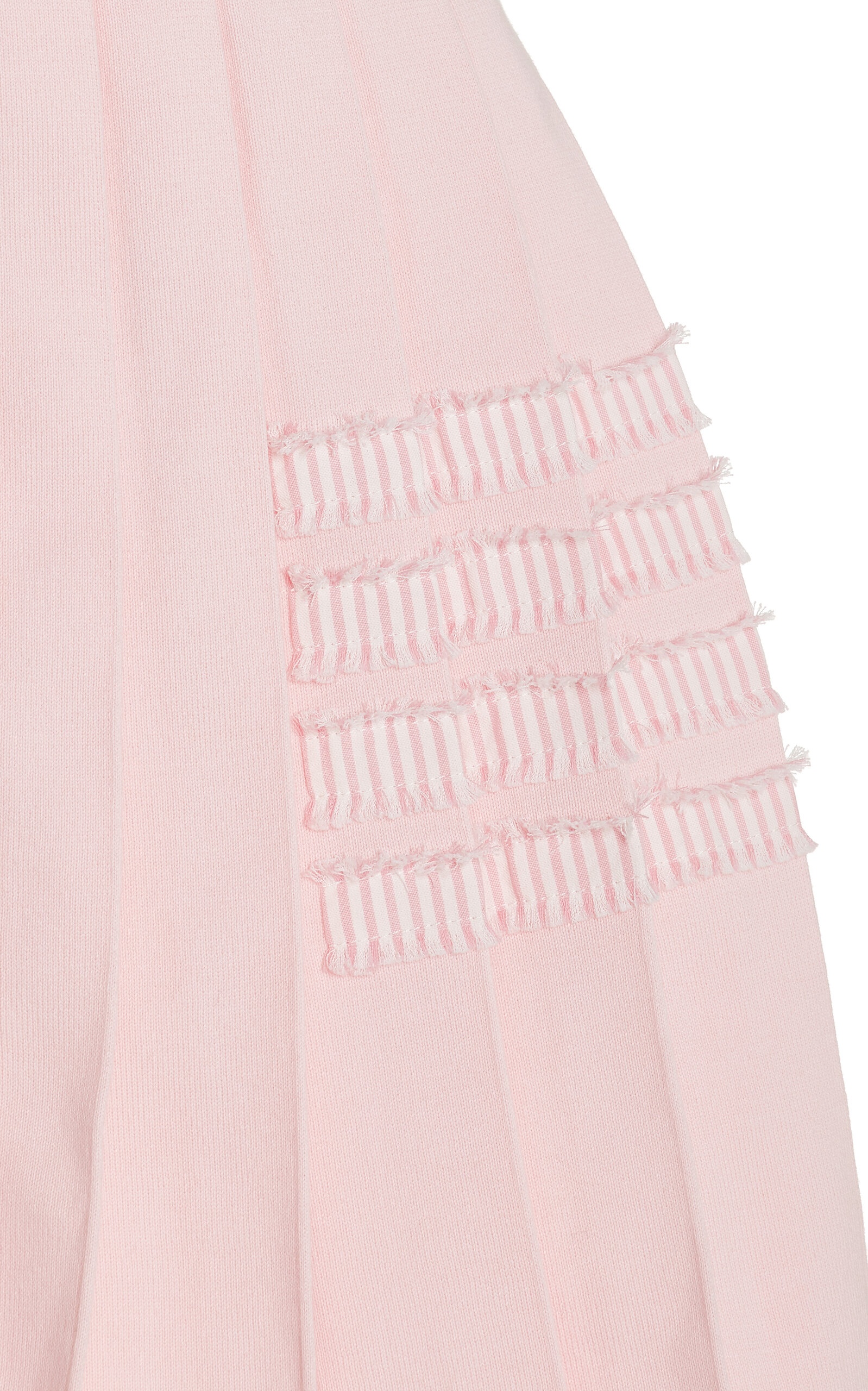 Pleated Cotton Mini Skirt pink - 5