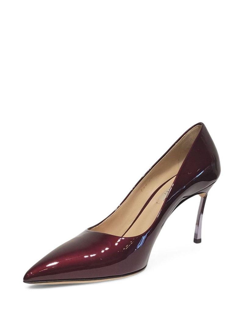 90mm metallic-heel pointed-toe pumps 3