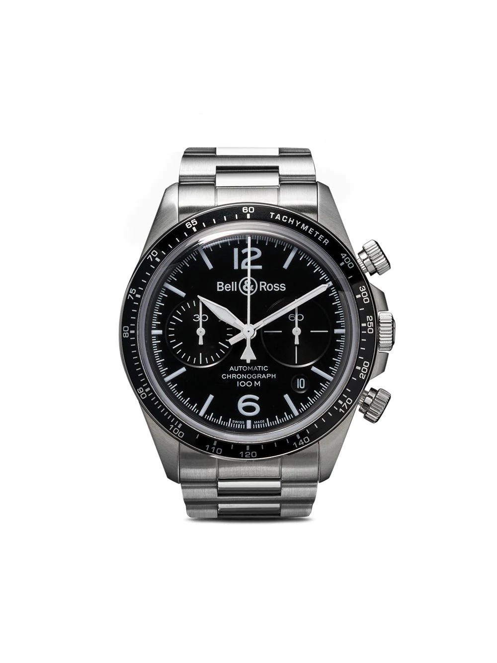 BR V2-94 Black Steel Chronograph - 1