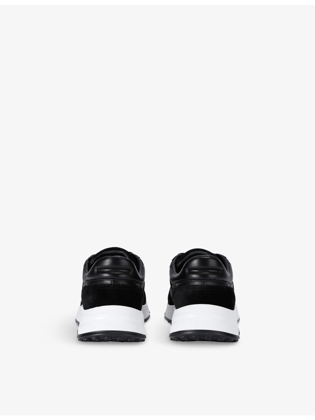 Hyperlight Branded Leather and Suede Low-Top Trainers - 4