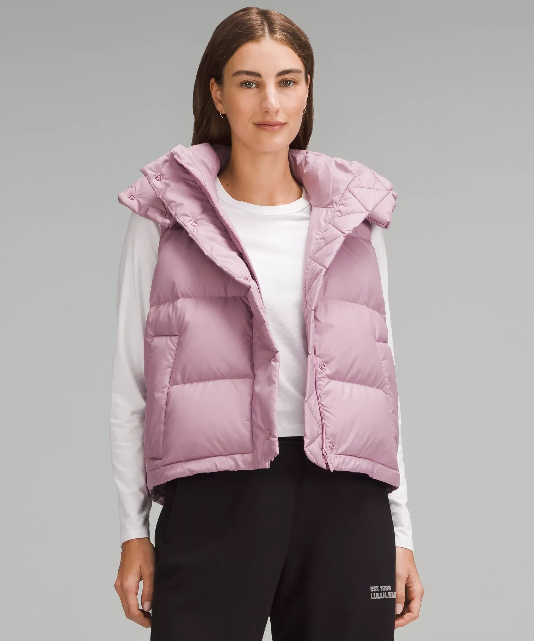 Wunder Puff 600-Down-Fill Cropped Vest - 1