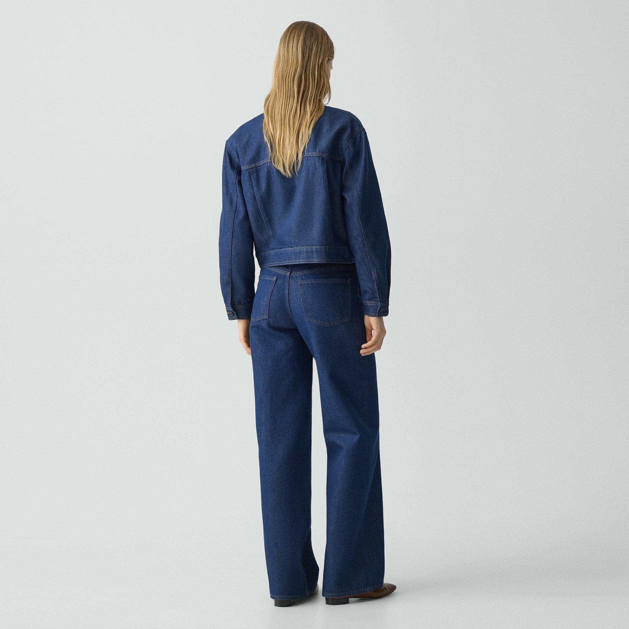 Straight-Leg Five-Pocket Pant in Relaxed Denim - 4
