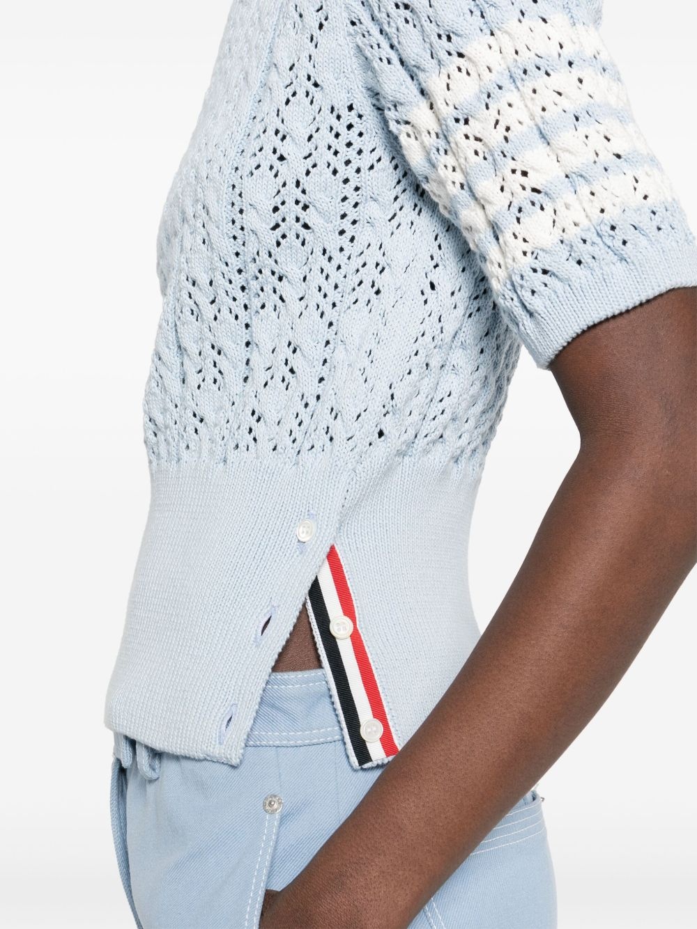 4-Bar pointelle T-shirt - 5