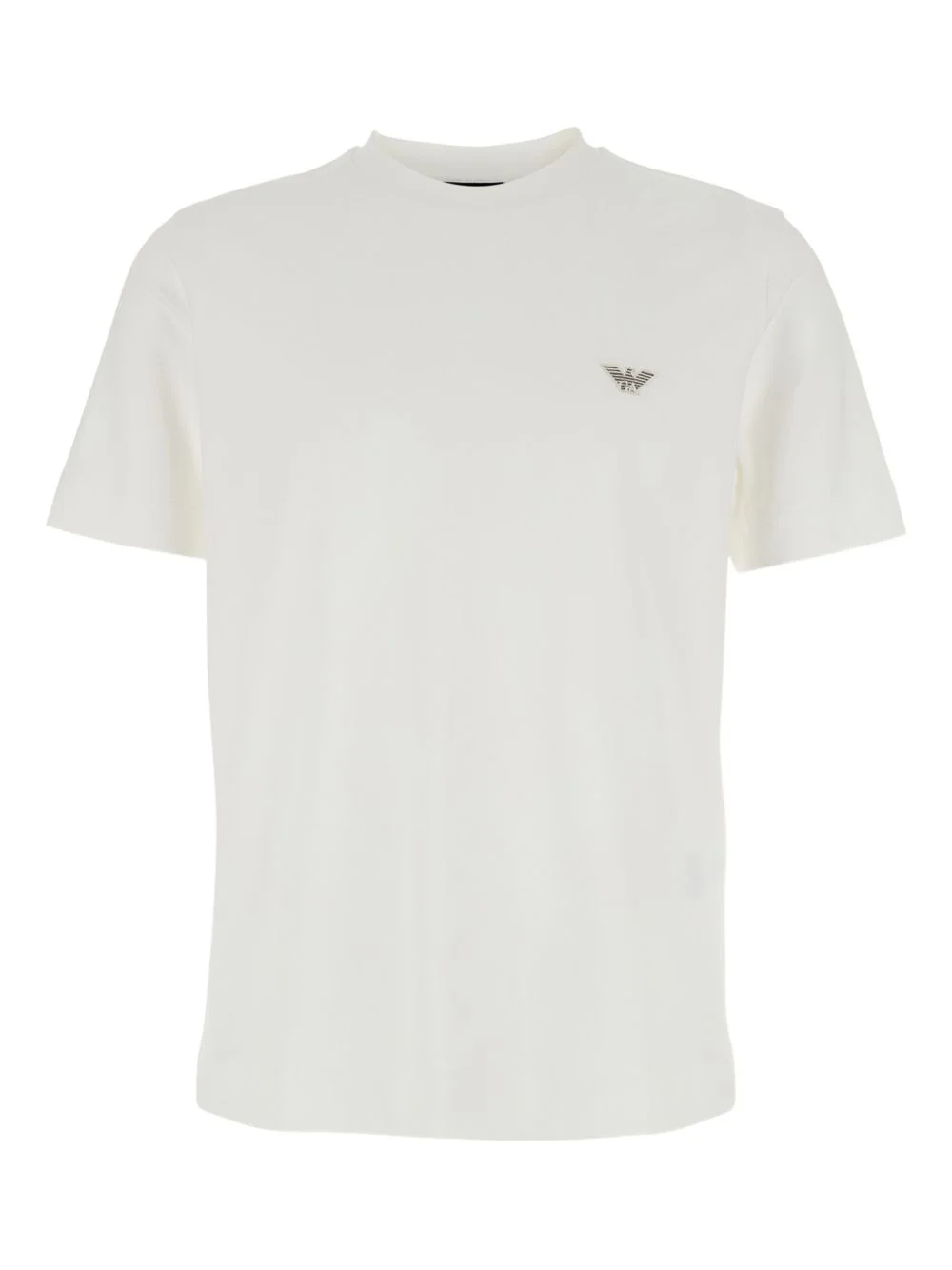 logo-embroidery crew-neck T-shirt - 1