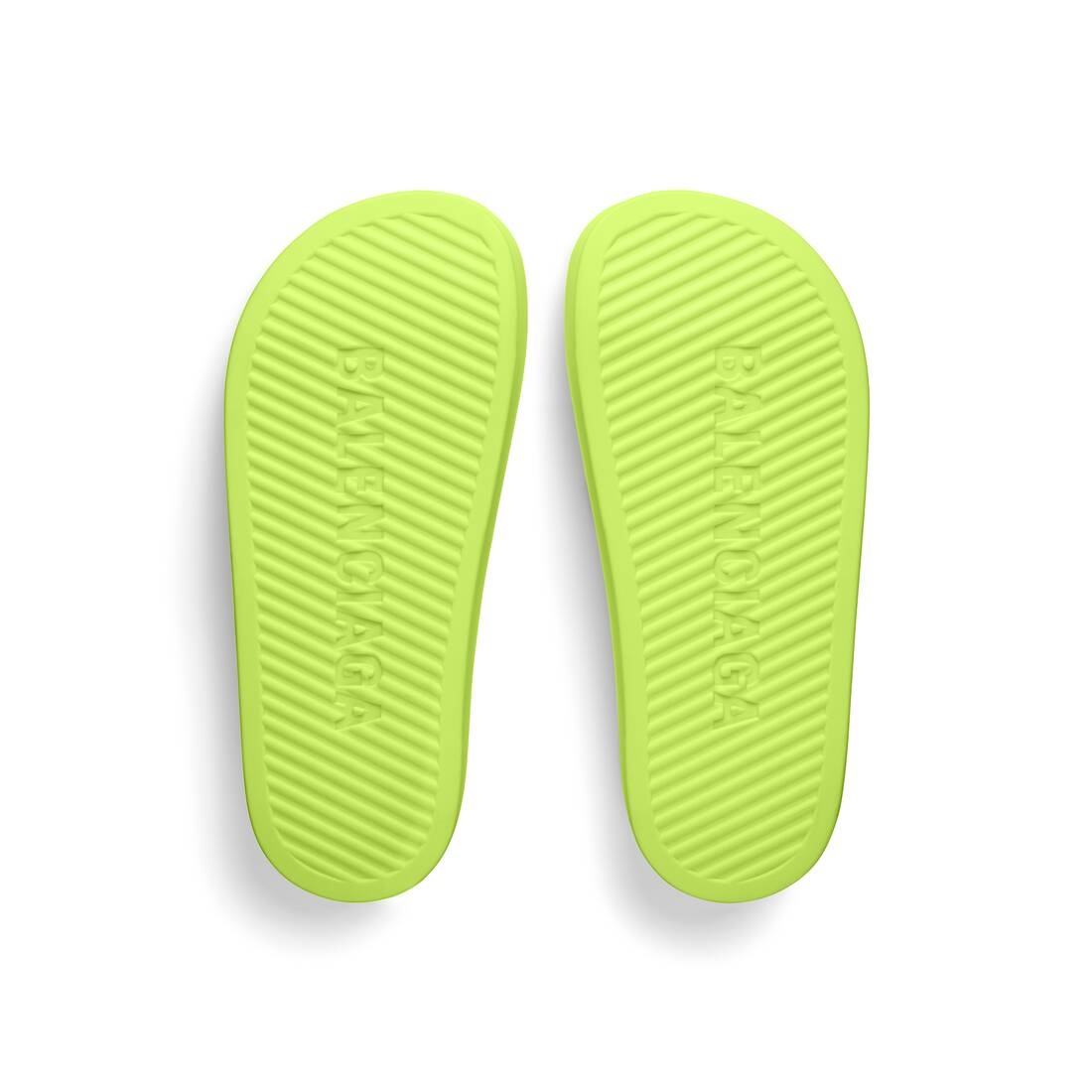 Women's Chunky Slide Sandal in Fluo Yellow - 7