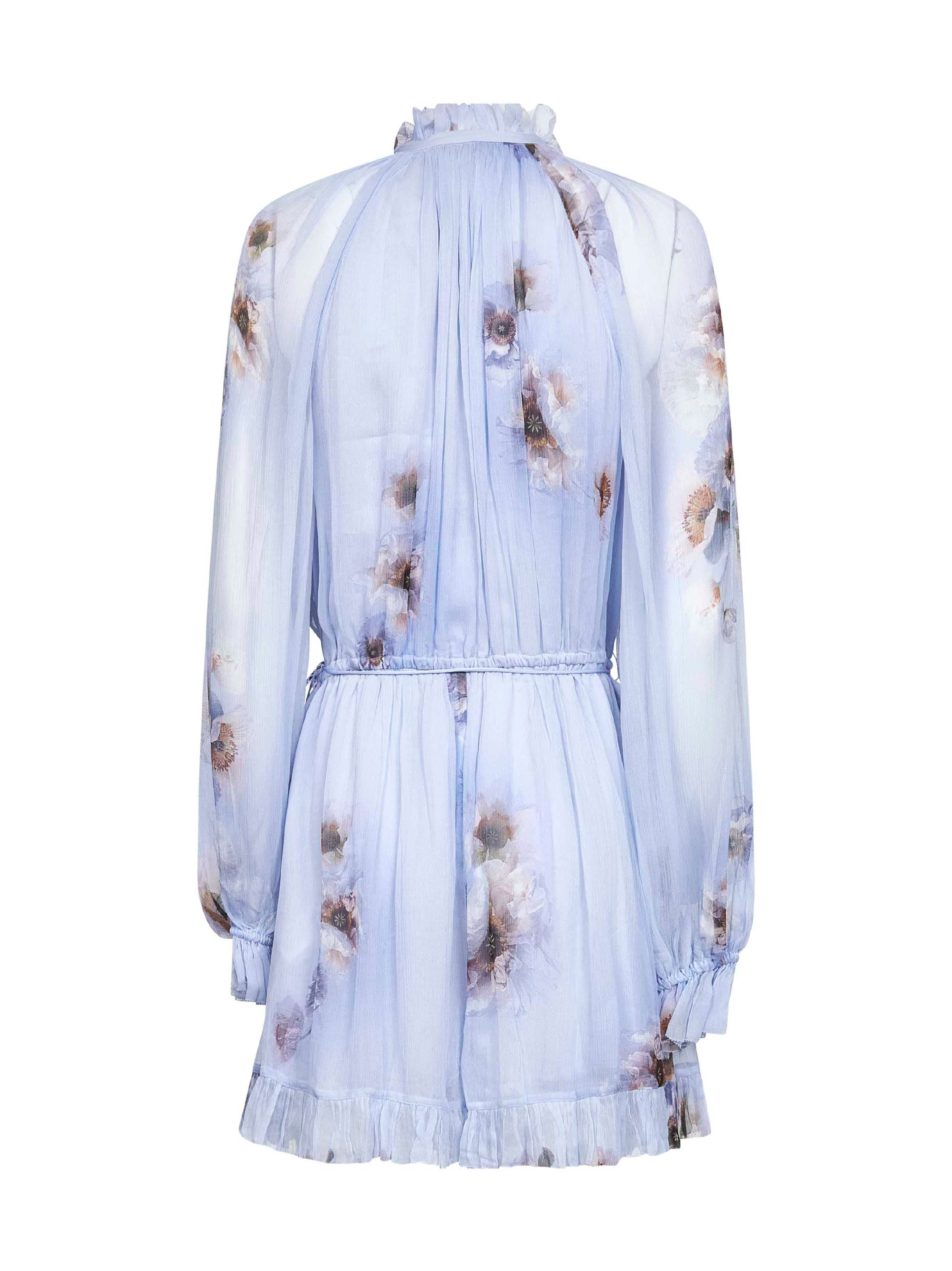 Lilac Poppy-print viscose Hypnotic playsuit - 2