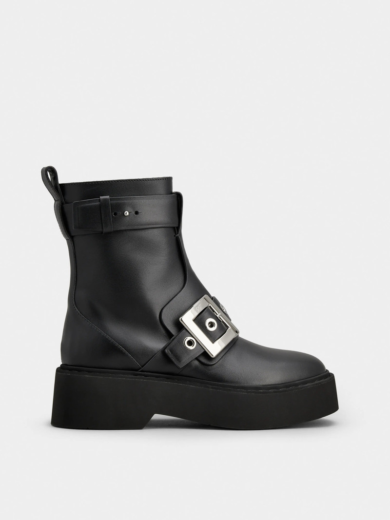 Viv' Rangers Biker Booties in leather 1