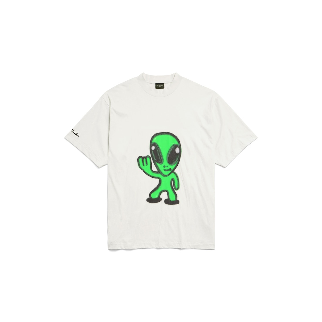High There + Dripley T-shirt Medium Fit in Dirty White - 1