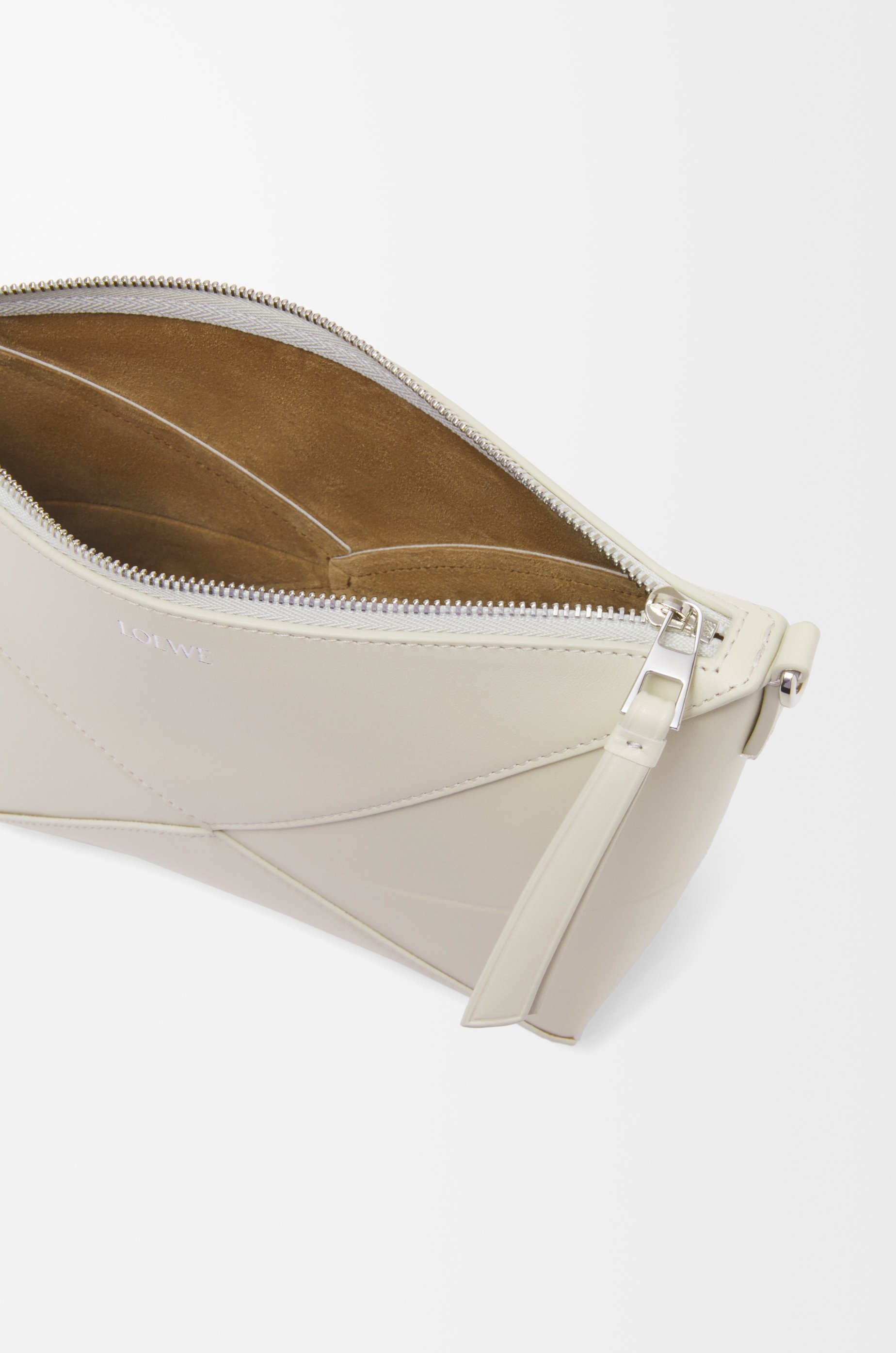 Puzzle Fold pouch in shiny nappa calfskin - 8