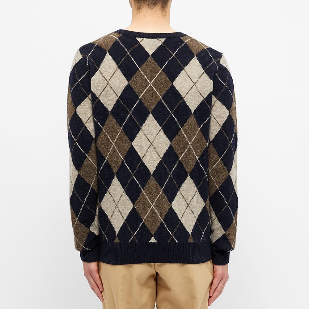 A.P.C. Argyle Knit Crew - 5