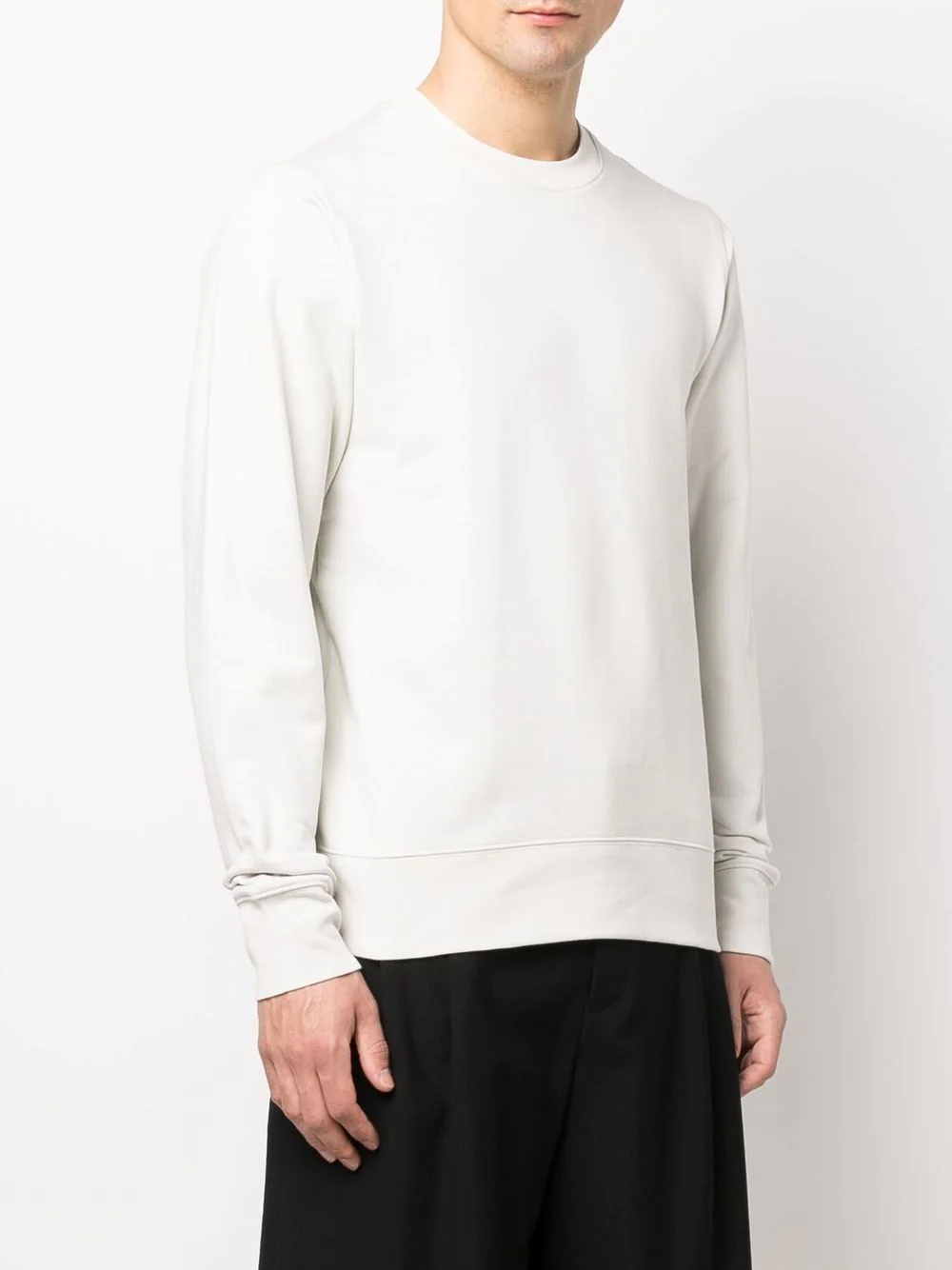 crew-neck cotton sweatshirt - 3