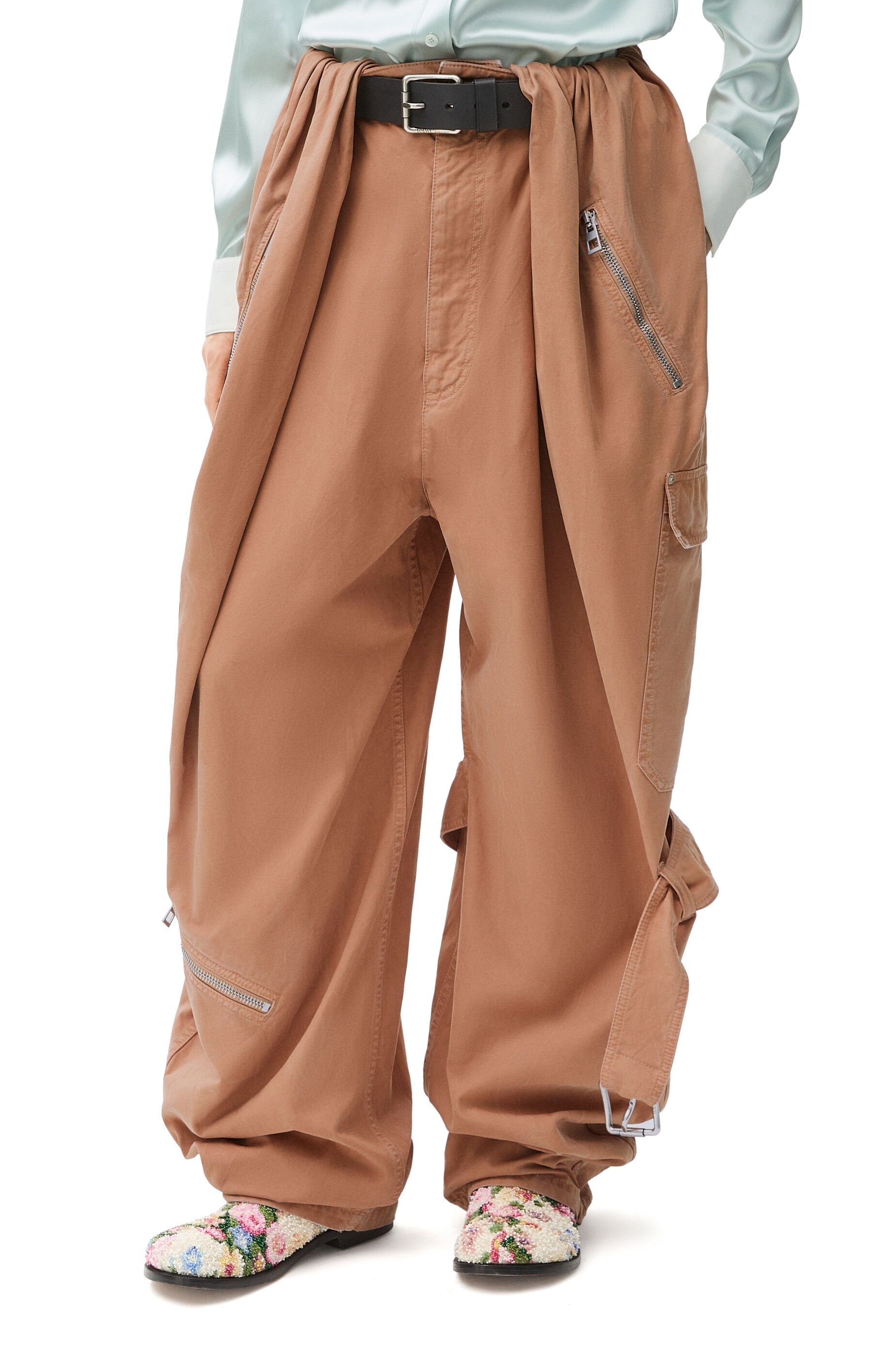 Balloon cargo trousers in cotton - 3