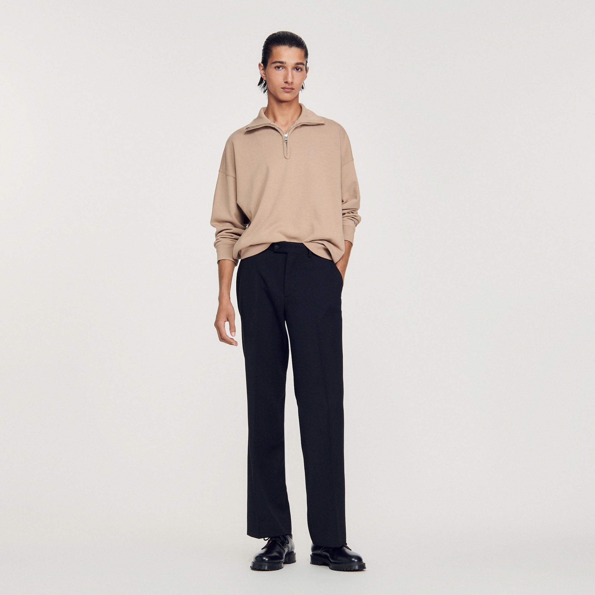 Oversized trucker-style sweatshirt - 5
