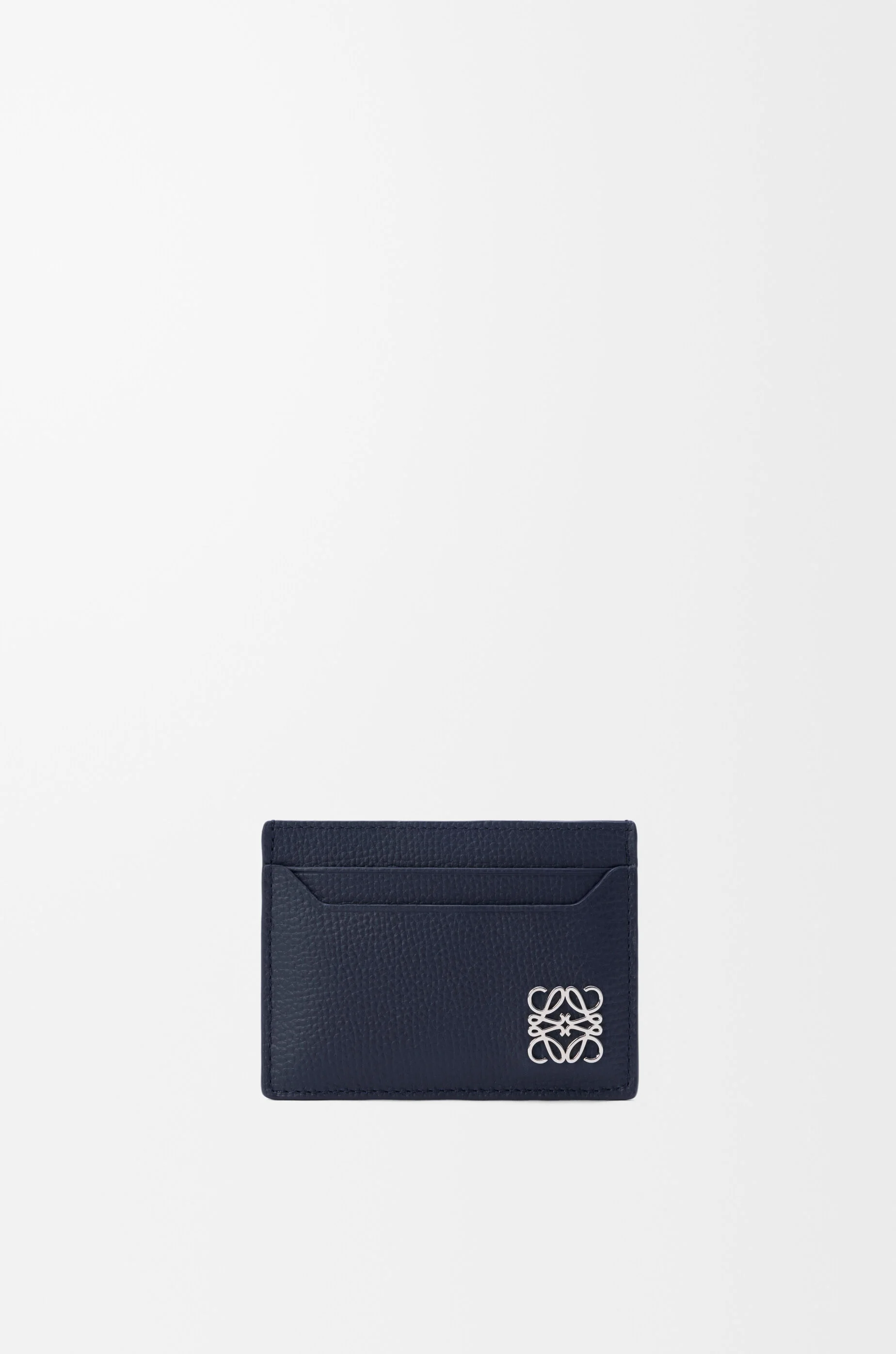 Anagram plain cardholder in pebble grained calfskin - 1