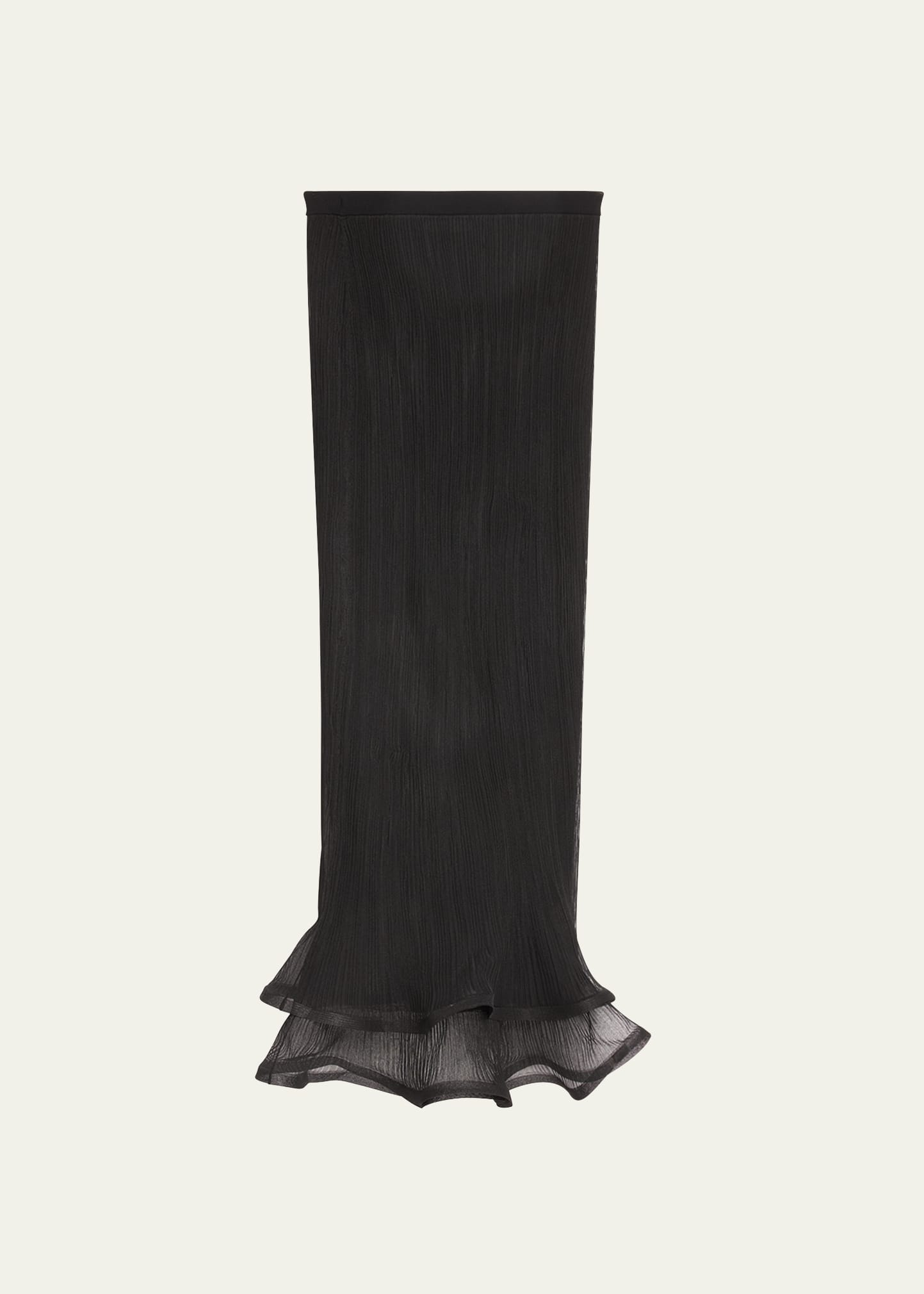 Kelso Ruffled Plisse Maxi Skirt - 1