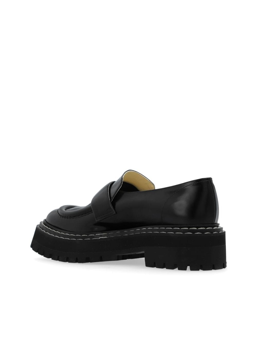 lug-sole leather loafers - 5