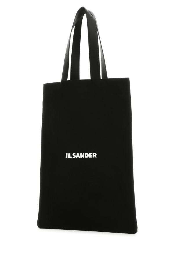 JIL SANDER Black Canvas Shopping Bag - 2