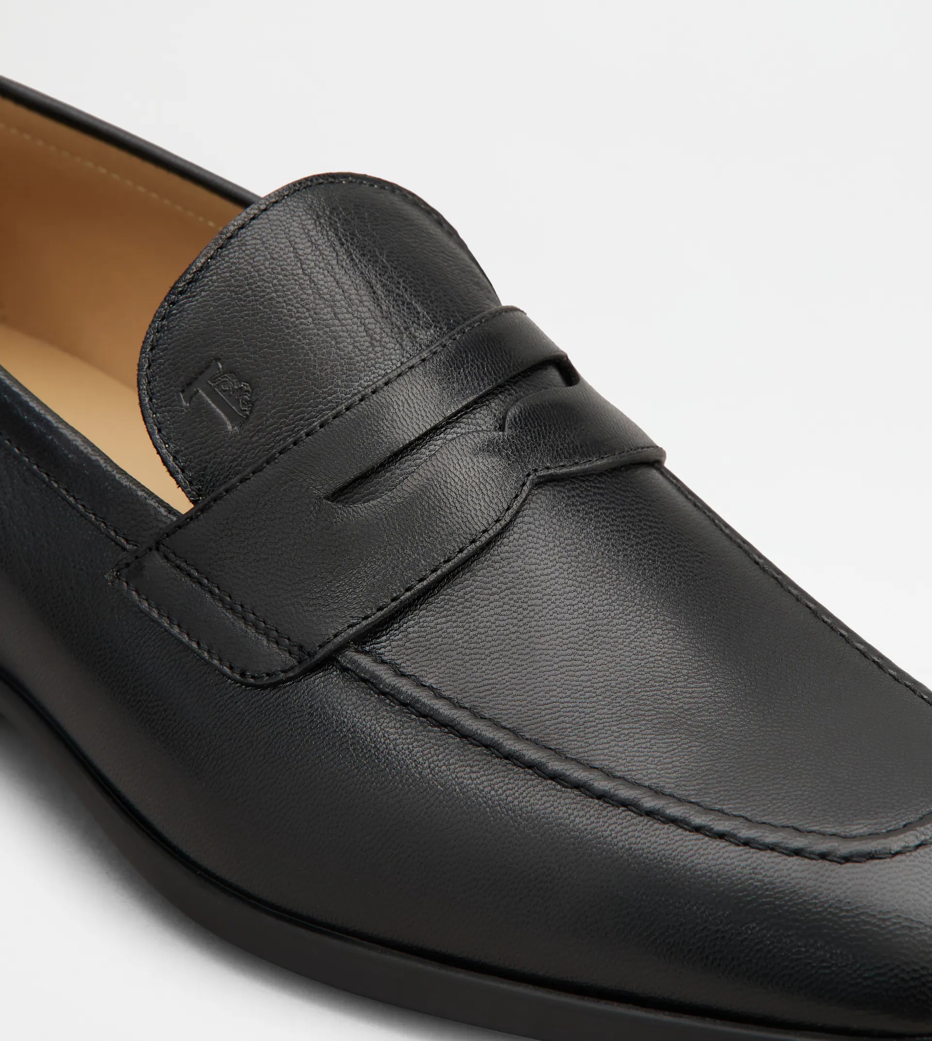 LOAFERS IN LEATHER - BLACK - 5