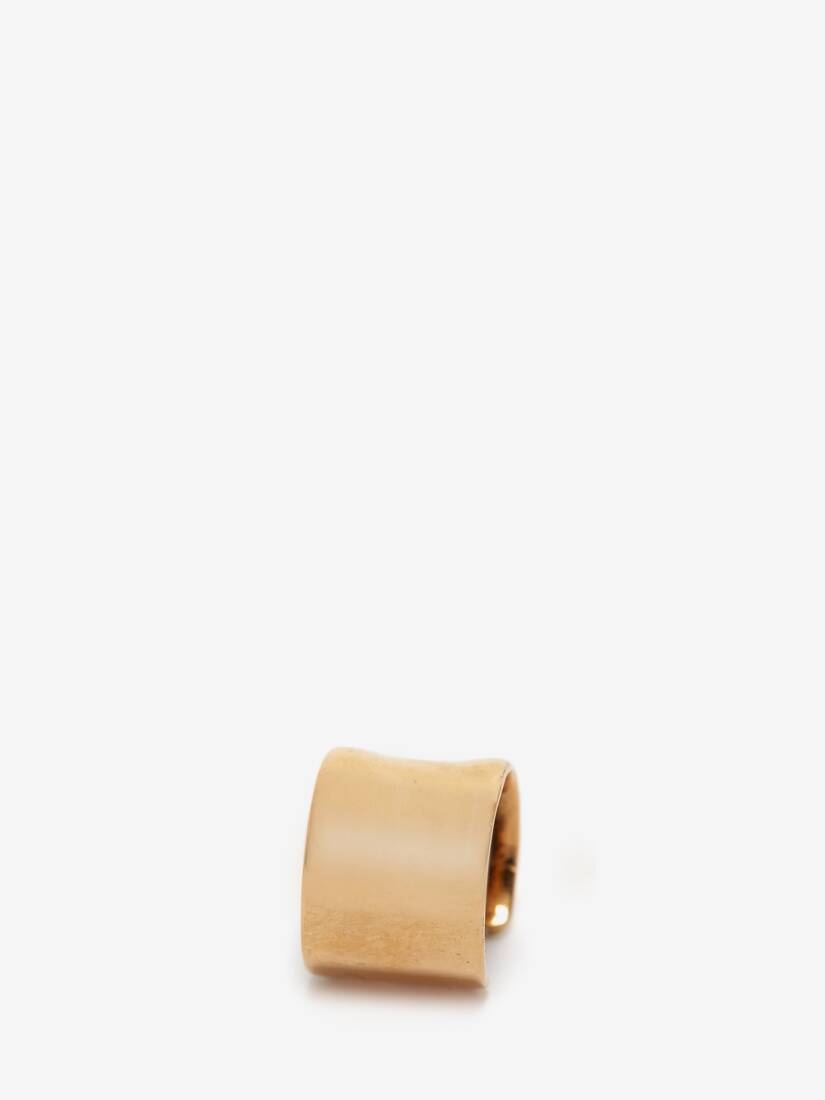 Molten Ear Cuff in Antique Gold - 3