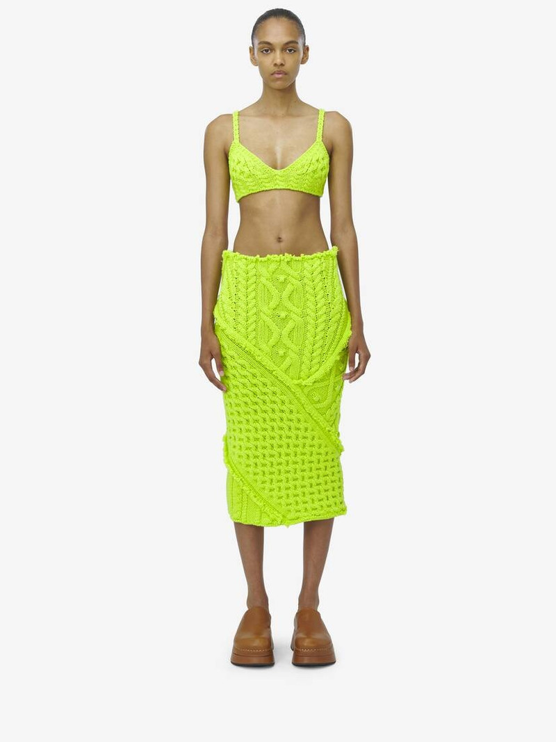 Alexander McQueen Cable Knit Bra outlook
