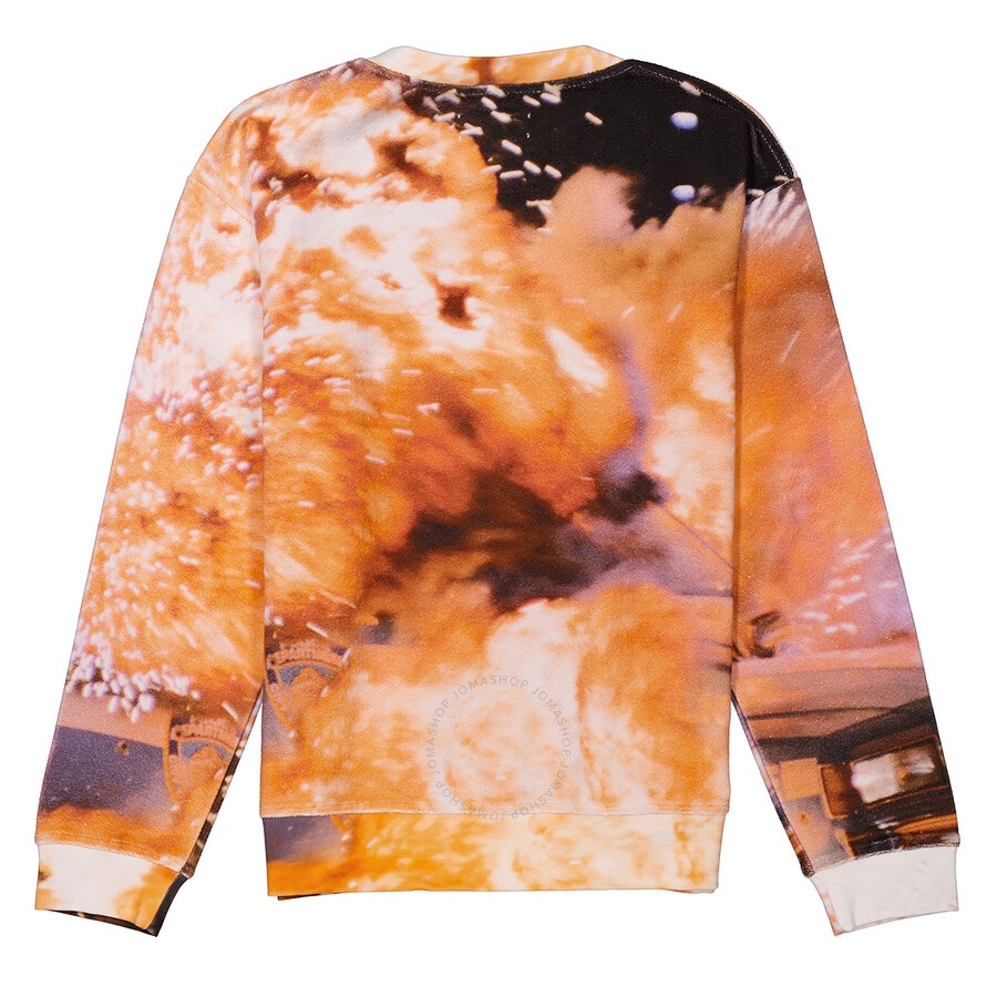 424 Men's Explosion Print Long-sleeve Cotton Jumper - 6