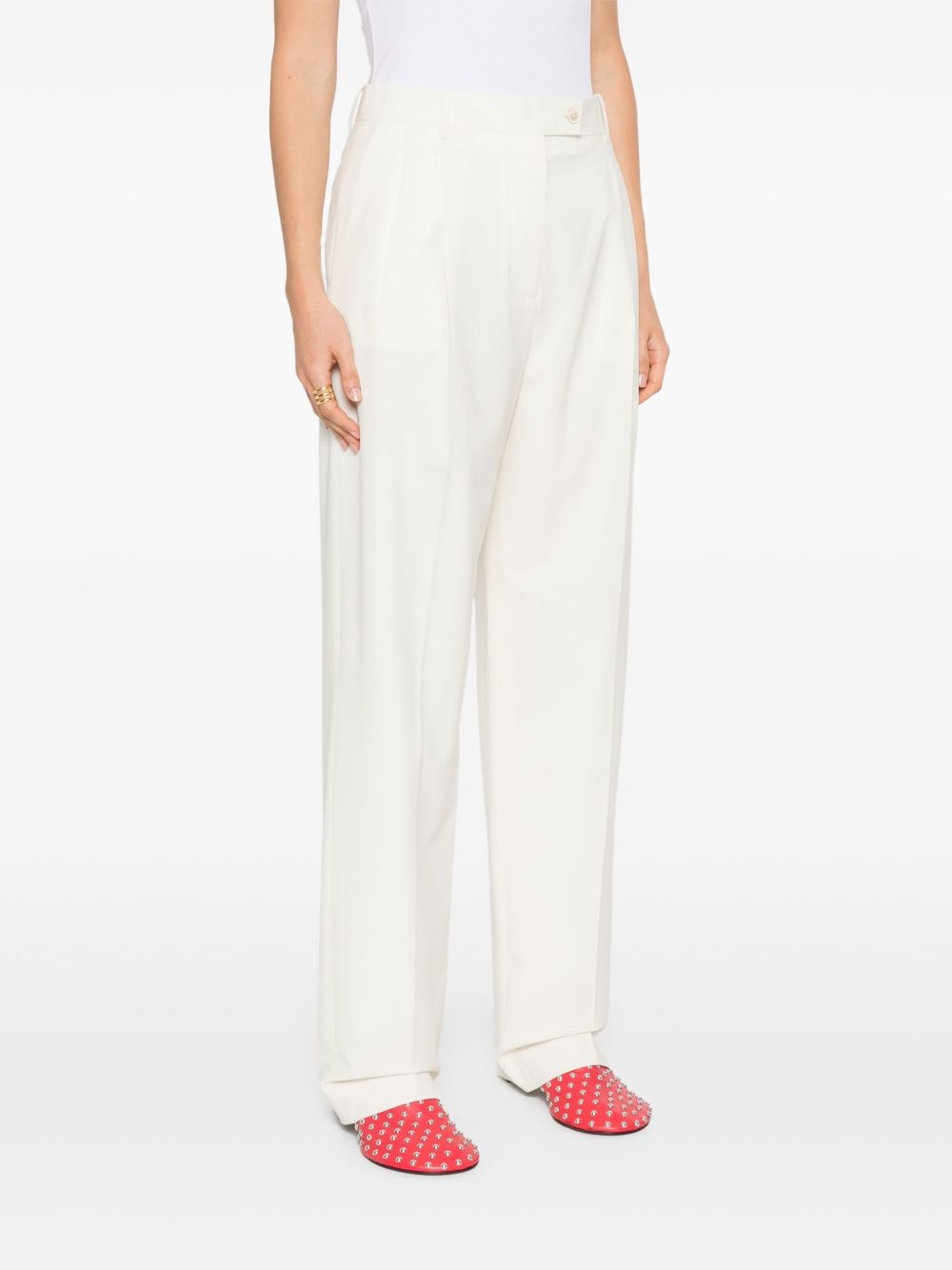 logo-embroidered trousers - 3
