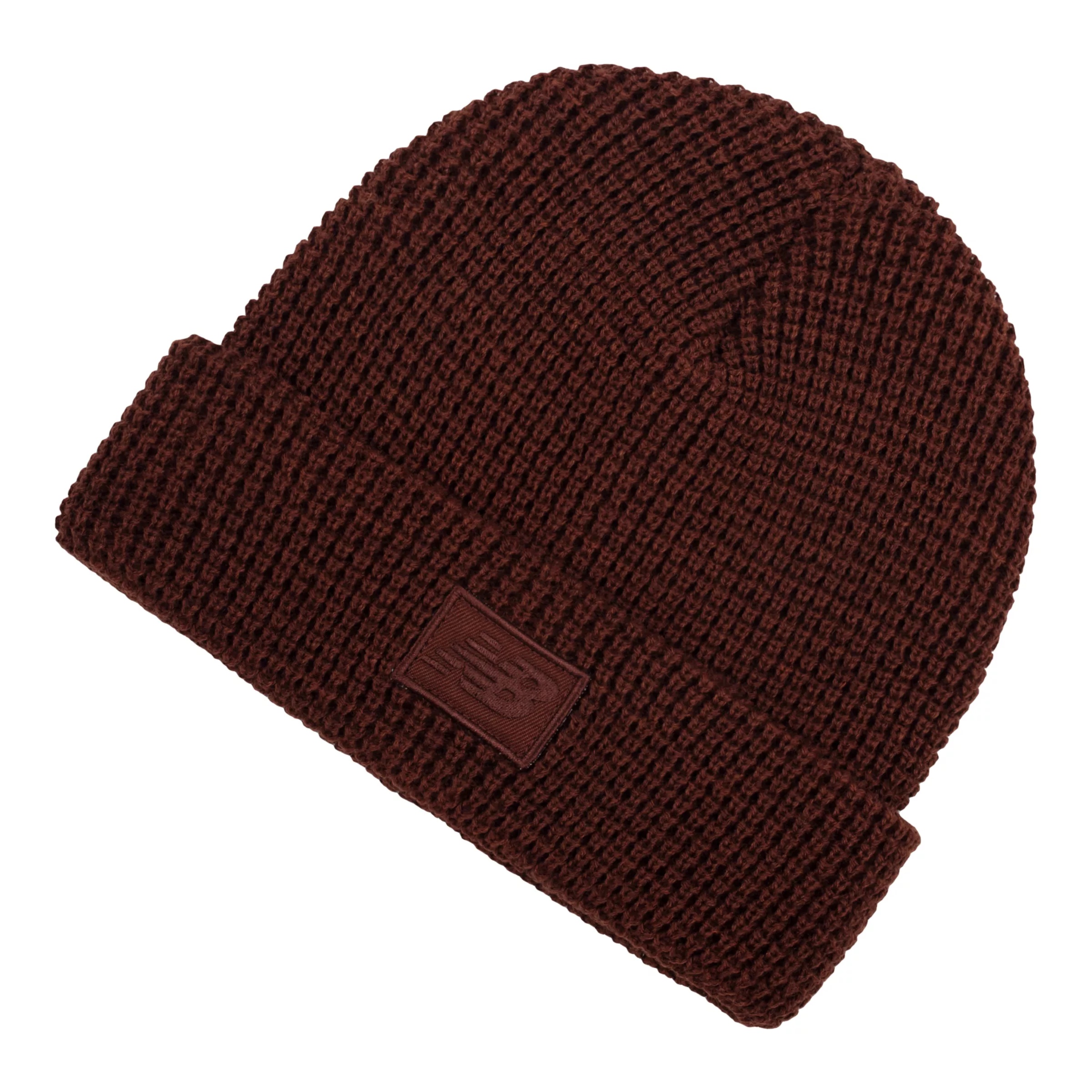 Waffle Knit Cuffed Beanie - 1