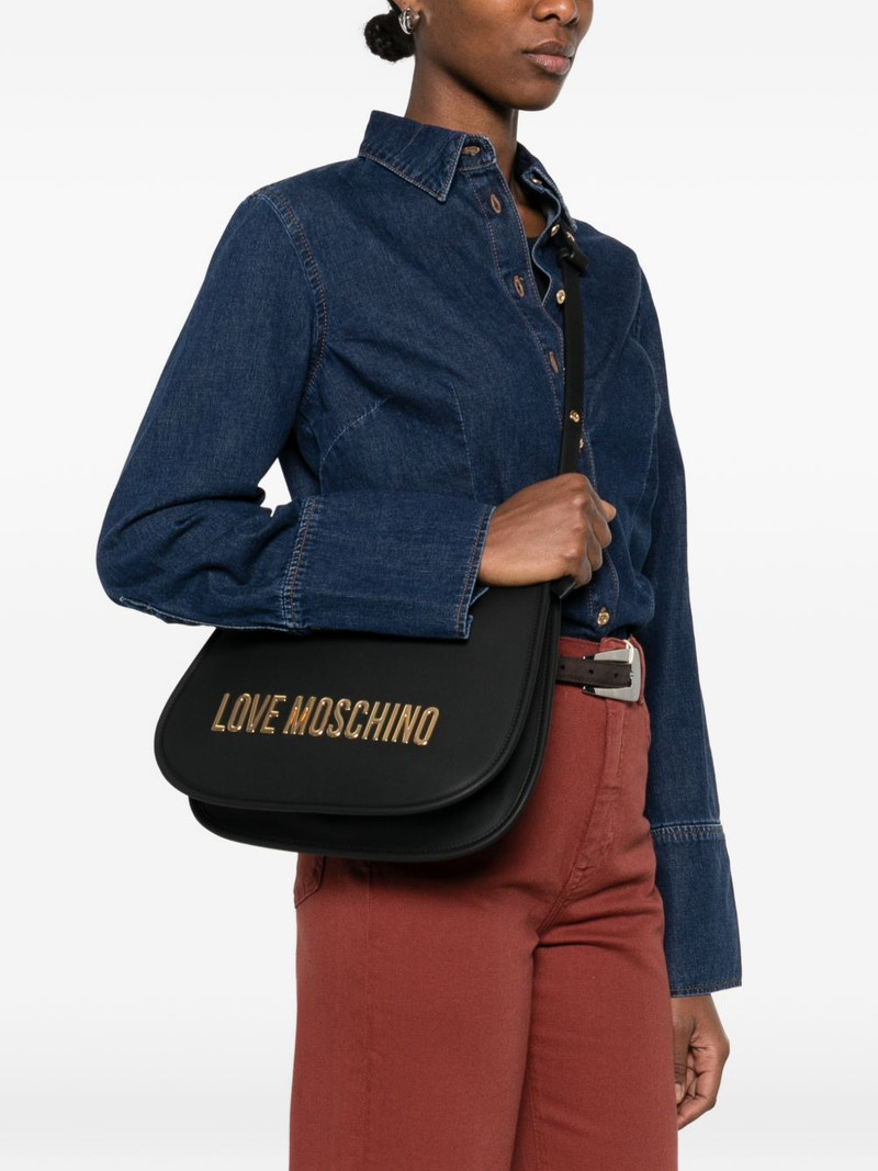 Moschino logo shoulder bag outlook