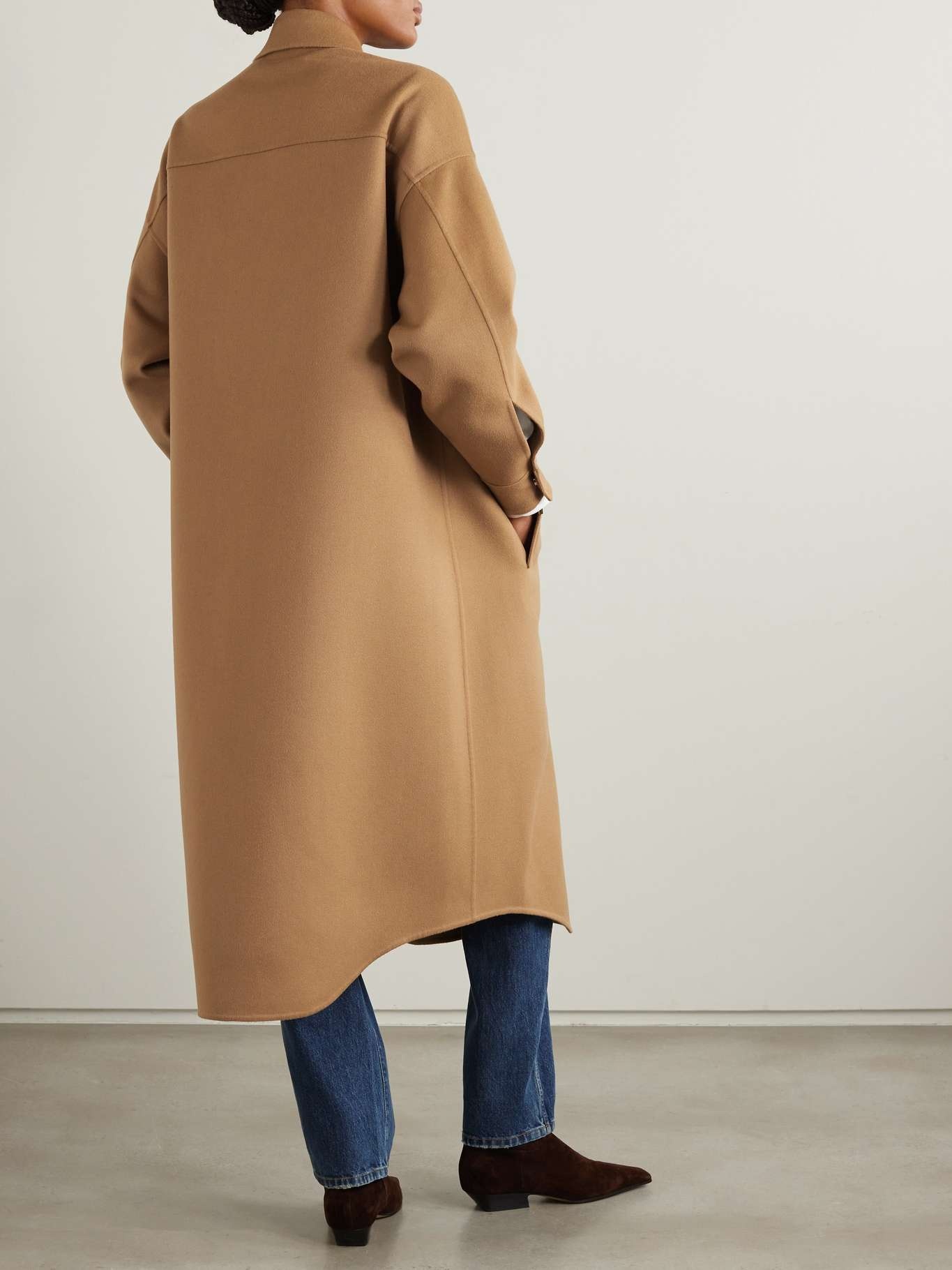 Embellished wool and cashmere-blend coat - 4