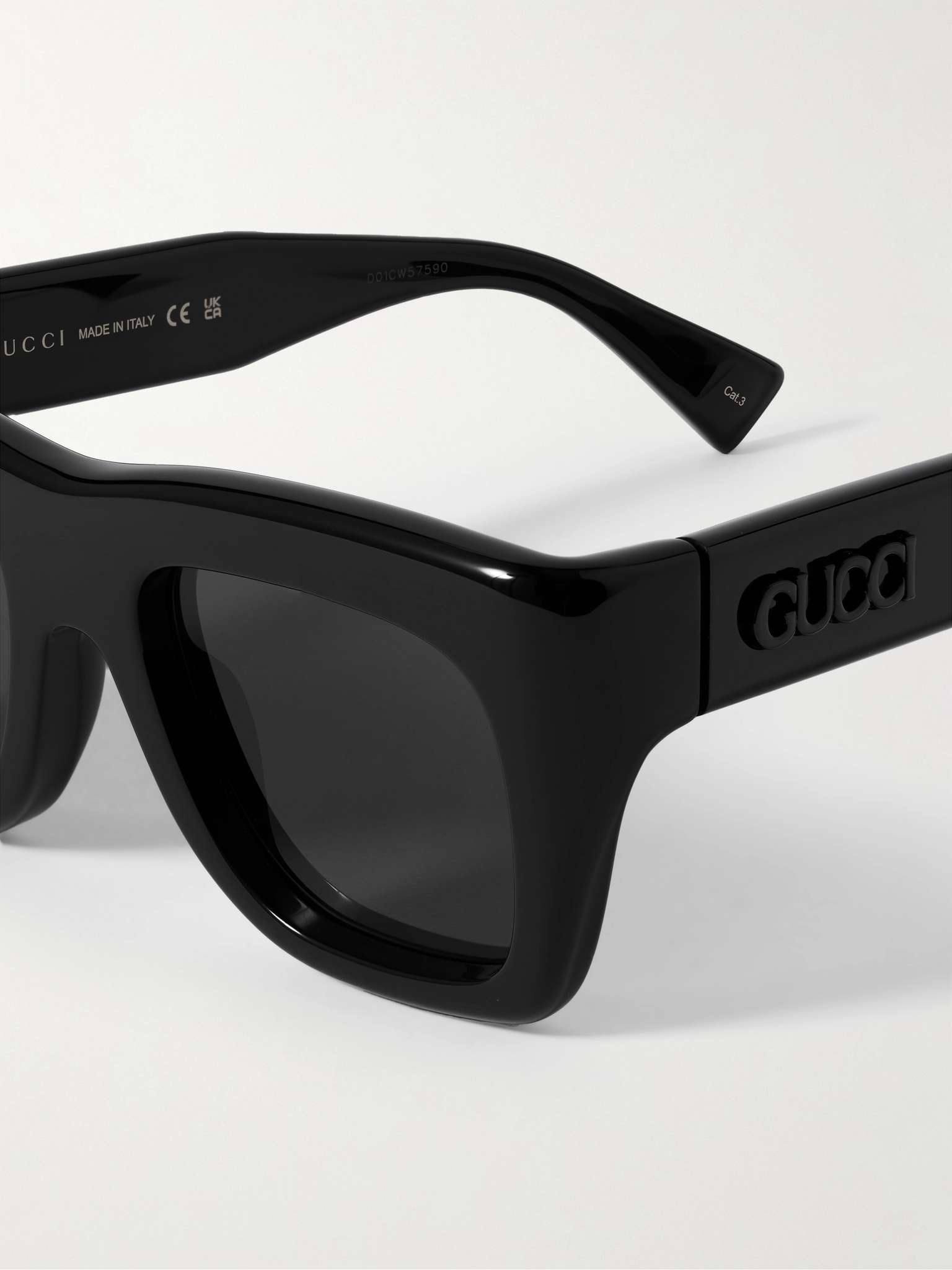 Oversized D-Frame Acetate Sunglasses - 3