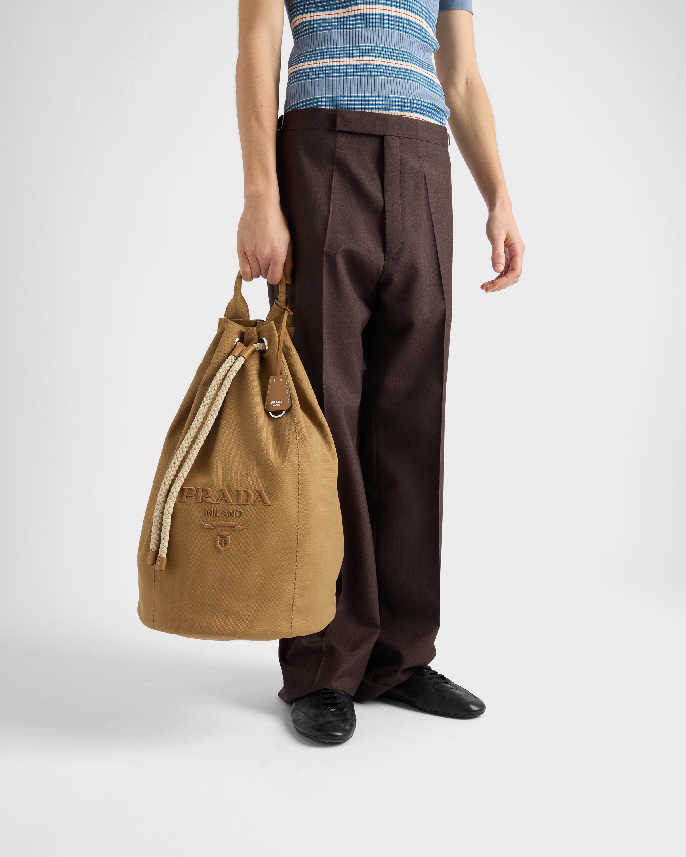 Canvas drawstring duffle bag - 7