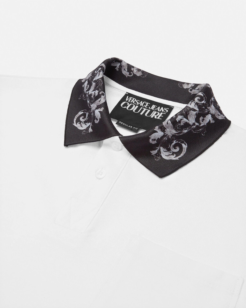 VERSACE JEANS COUTURE Outline Barocco Polo Shirt outlook