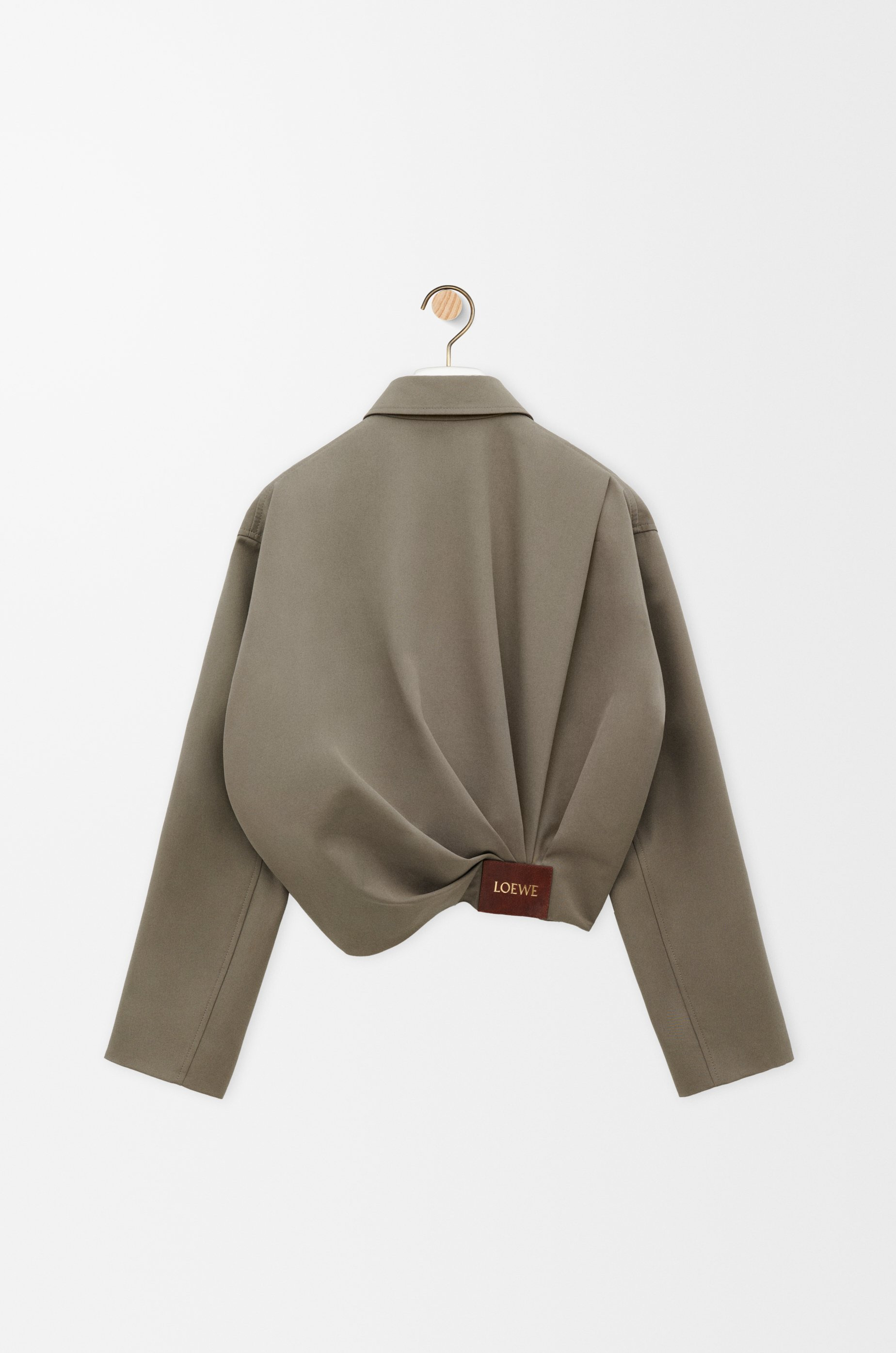 Draped jacket in cotton and silk - 2