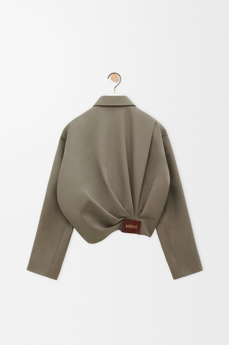 Loewe Draped jacket in cotton and silk outlook
