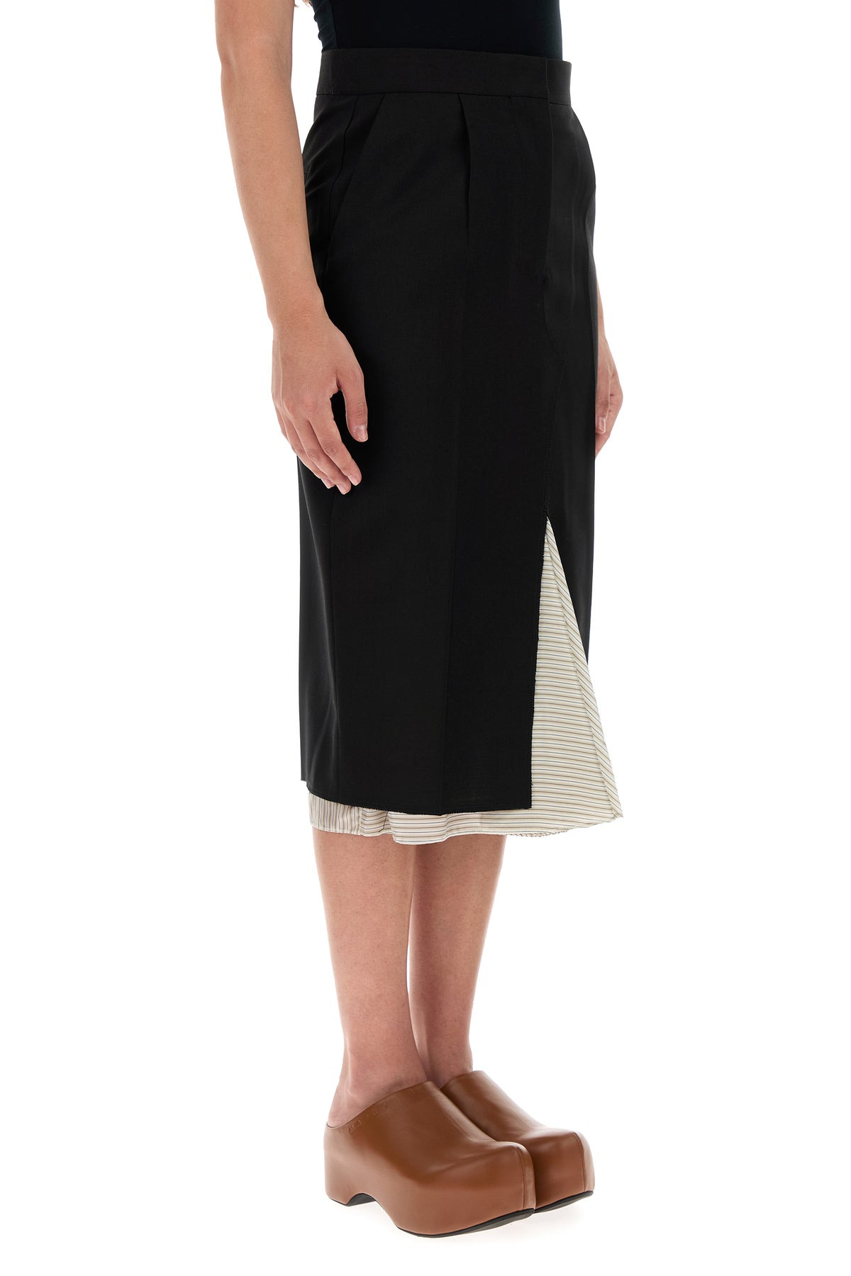 Black wool skirt - 3