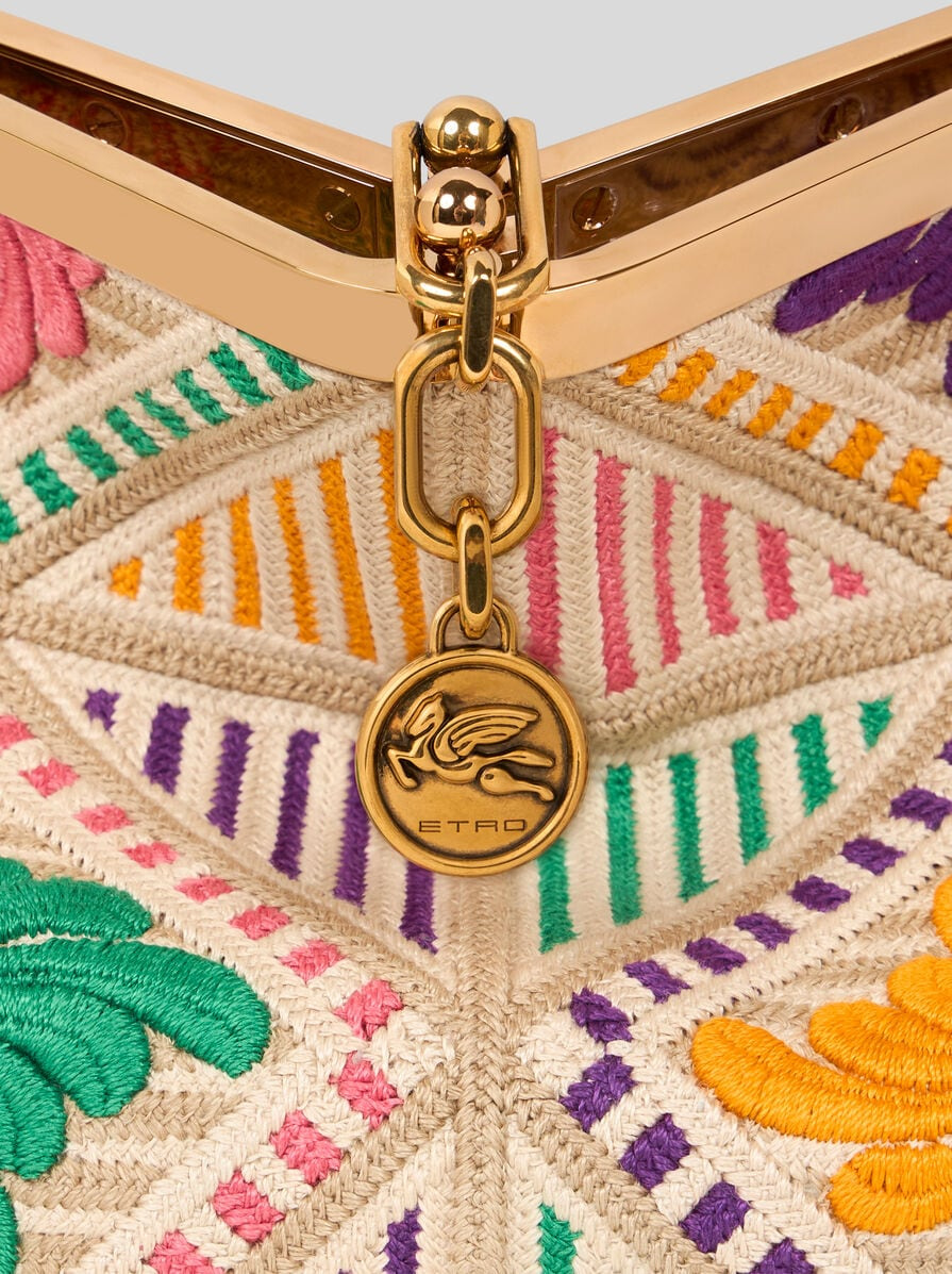 MEDIUM VELA BAG WITH ALL-OVER FLORAL EMBROIDERY - 8