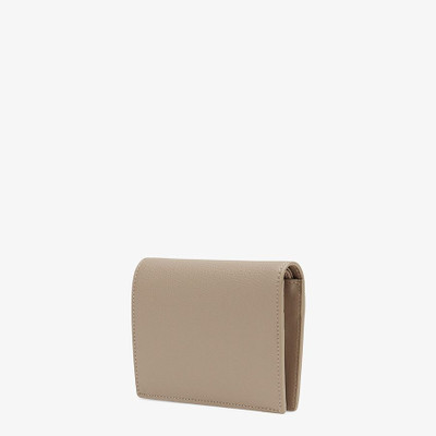 FENDI Beige compact leather wallet outlook