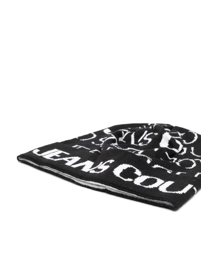 VERSACE JEANS COUTURE logo-print beanie hat outlook