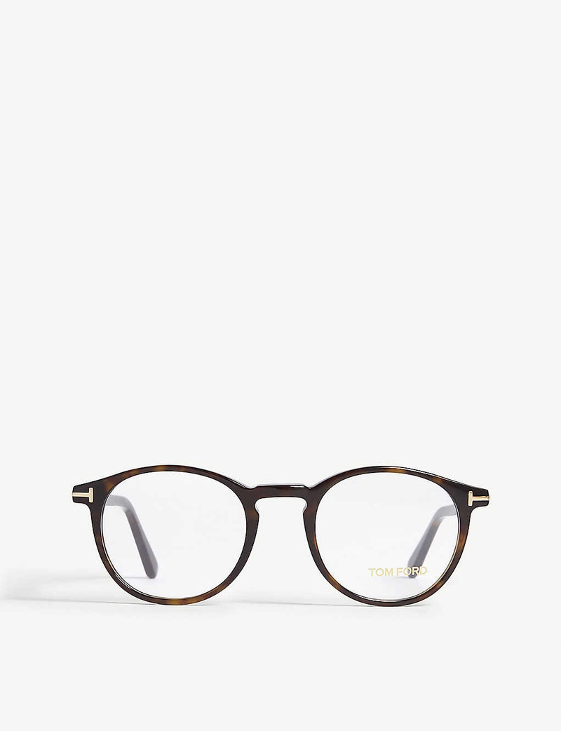 Black Round Blue-Block Glasses - 1