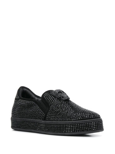 PHILIPP PLEIN crystal-embellished slip-on sneakers outlook