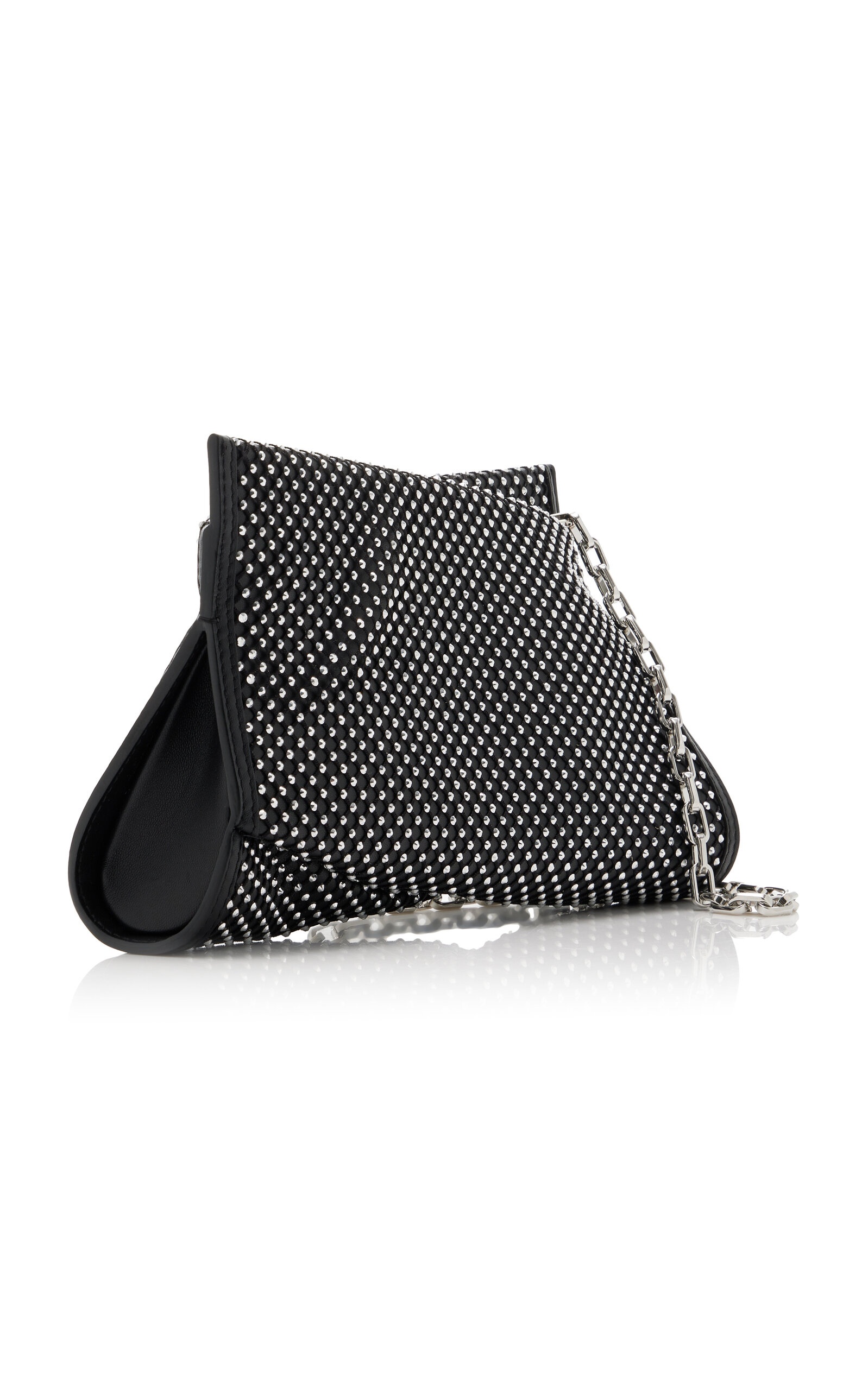 Loubitwist Small Studded Leather Clutch black - 4