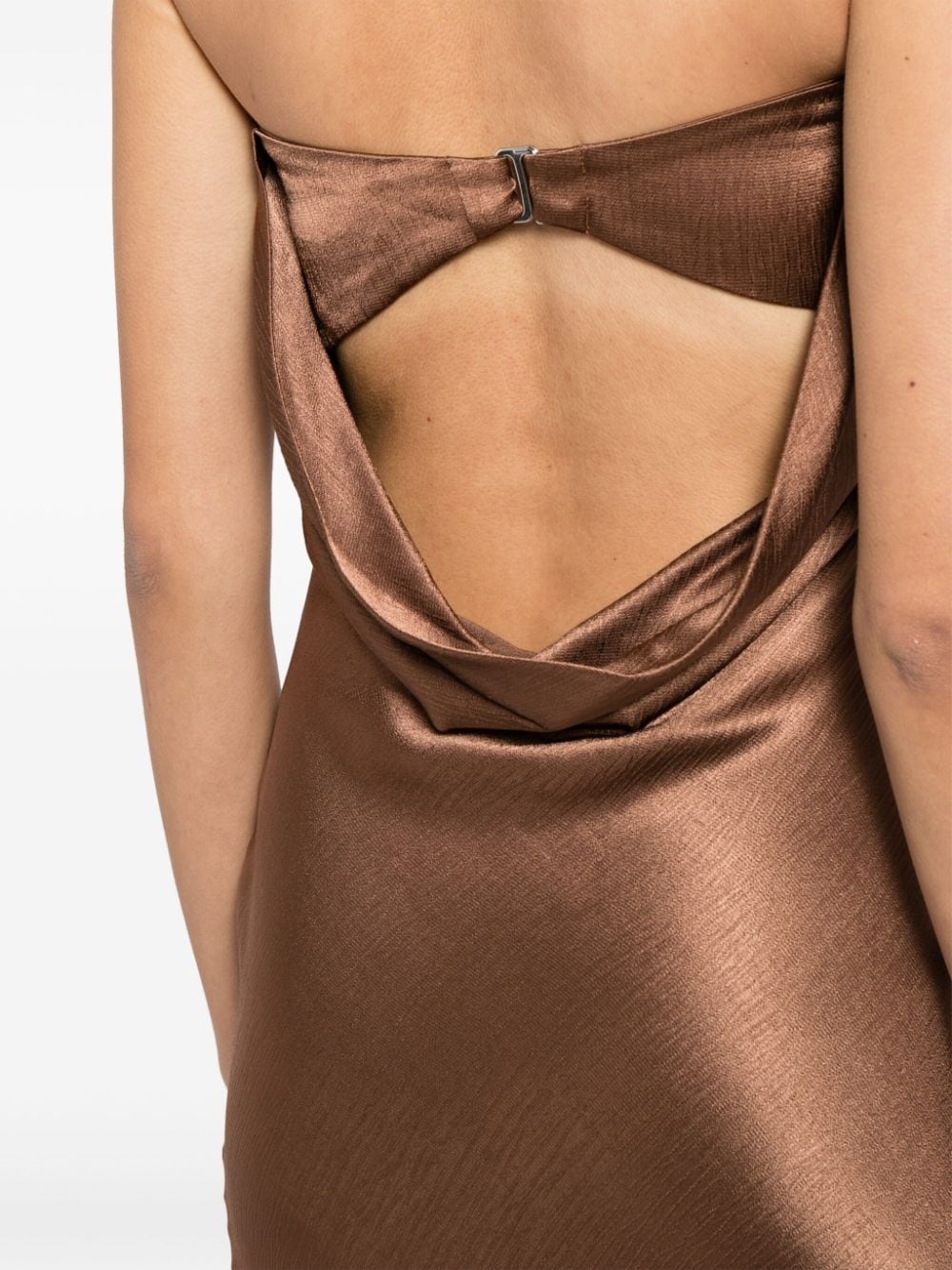 Moon Dance satin strapless dress - 5