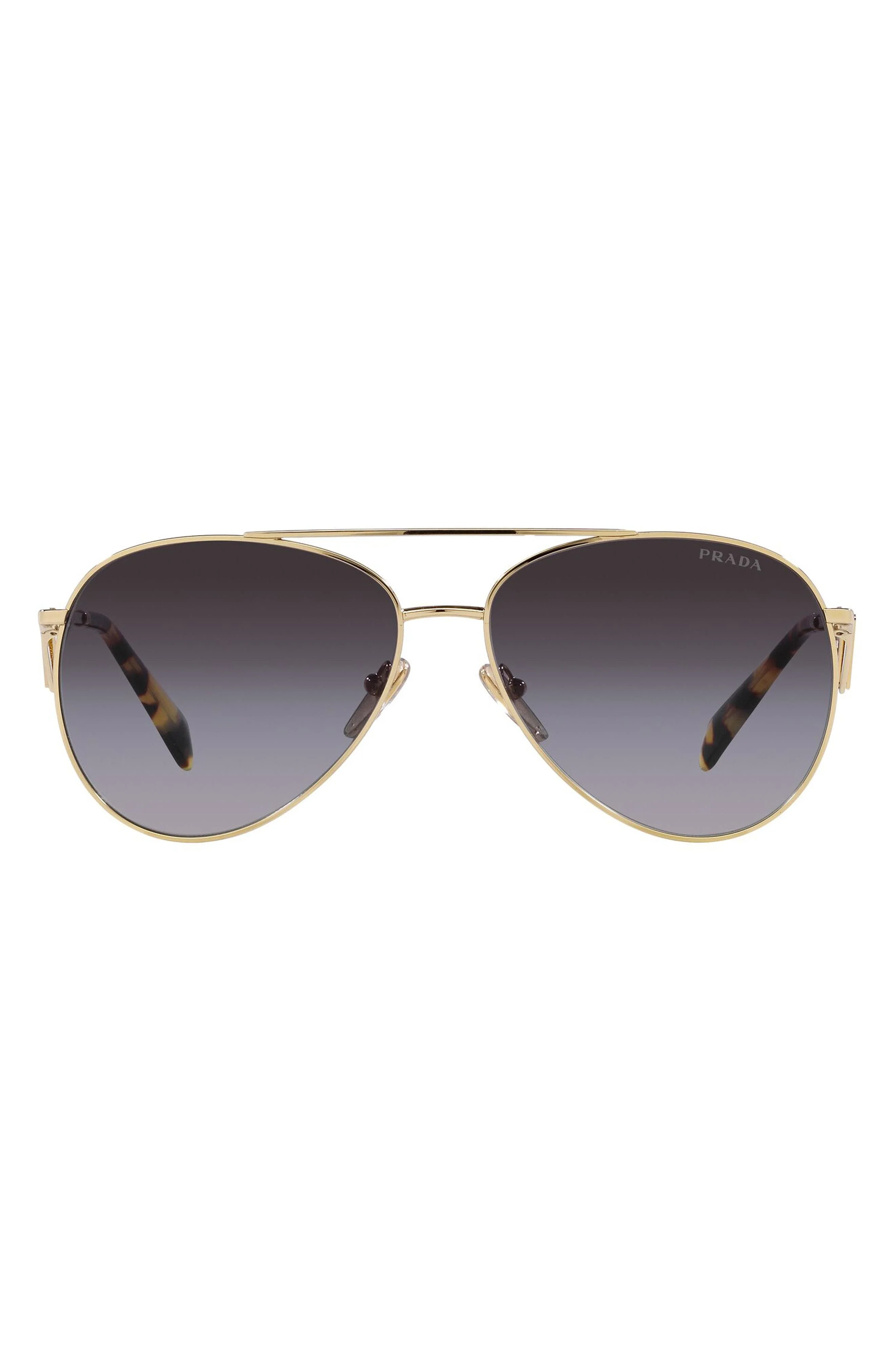 58mm Gradient Pilot Sunglasses - 1