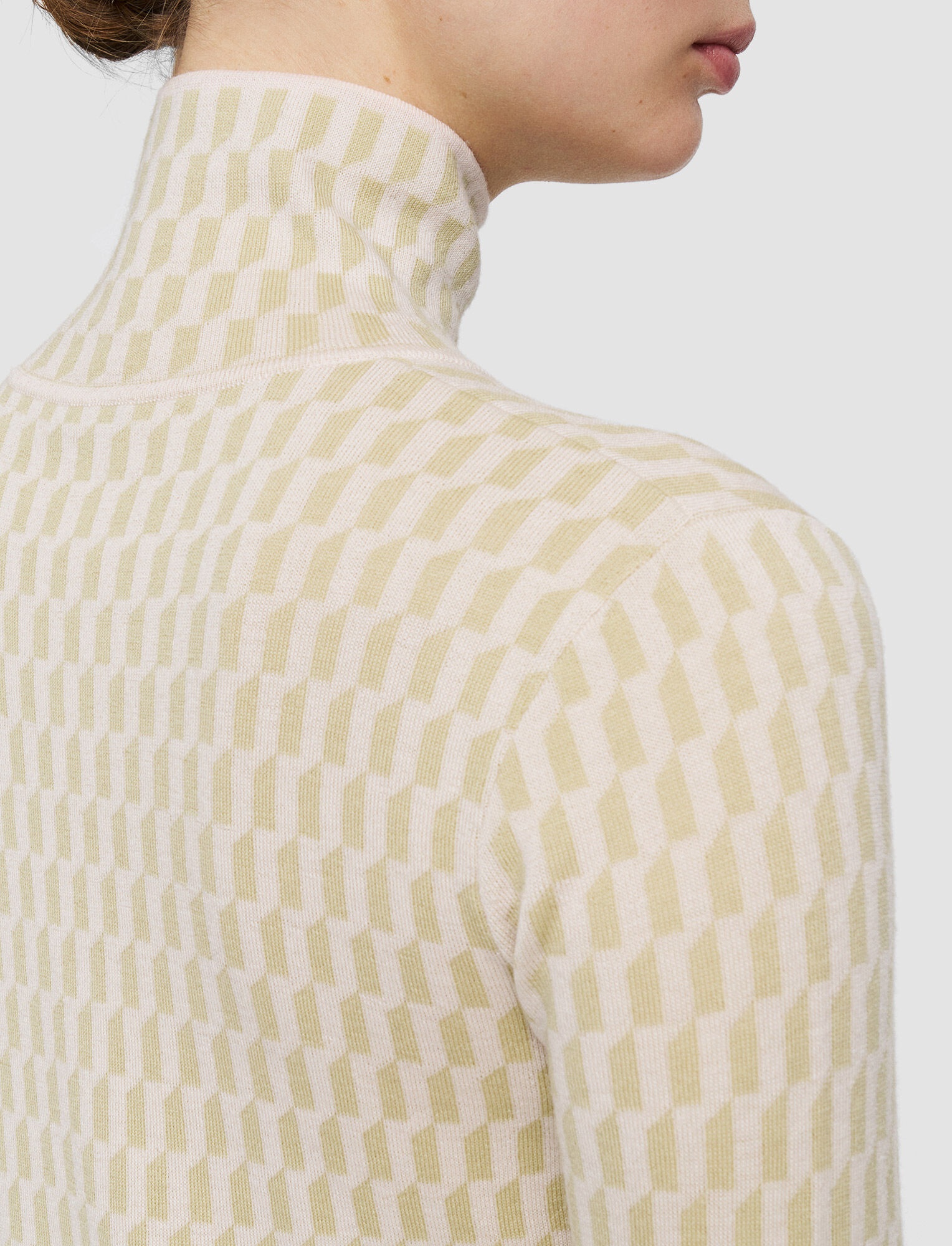 Fine Alcove Jacquard High Neck Jumper - 6