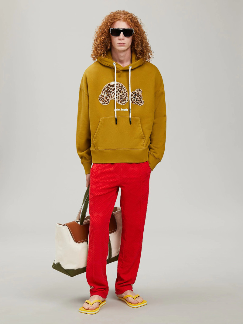 Palm Angels LEOPARD BEAR HOODIE outlook