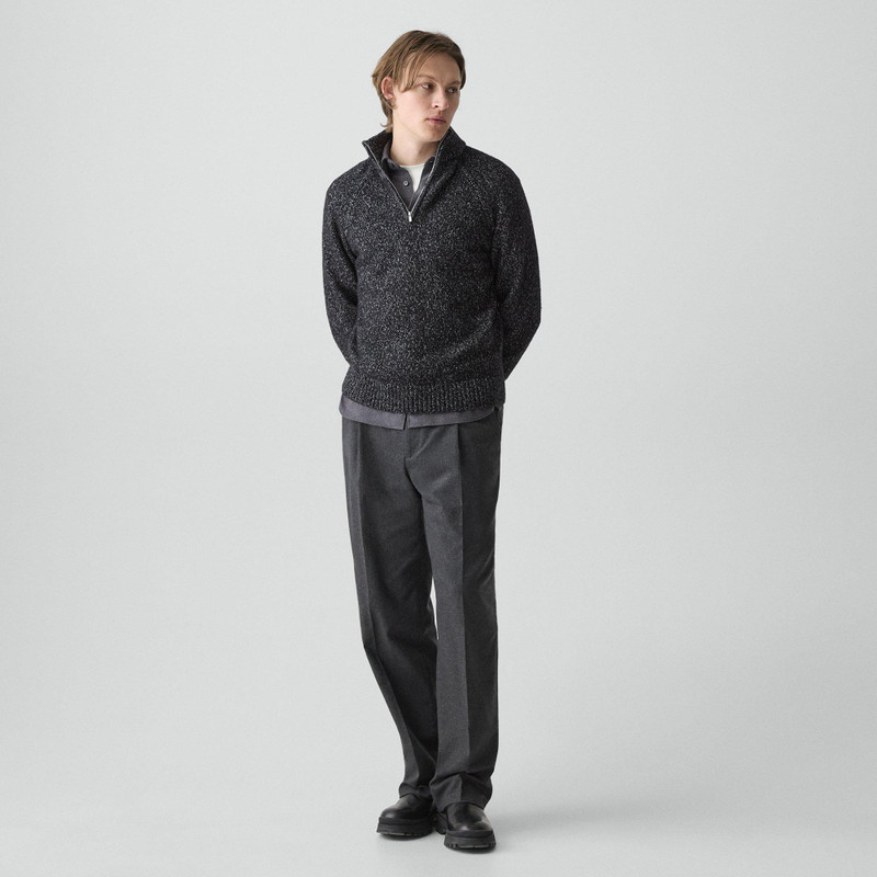 Theory Quarter-Zip Sweater in Wool-Blend Twist outlook