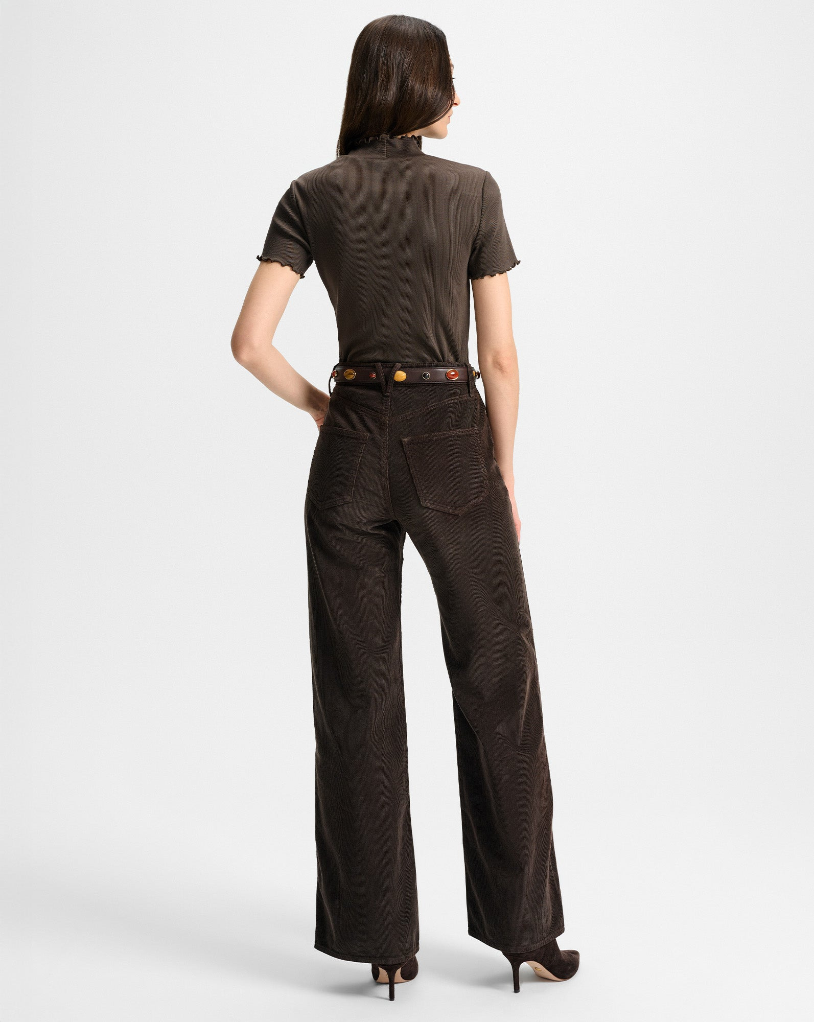 TAYLOR CORDUROY WIDE-LEG PANT - 6
