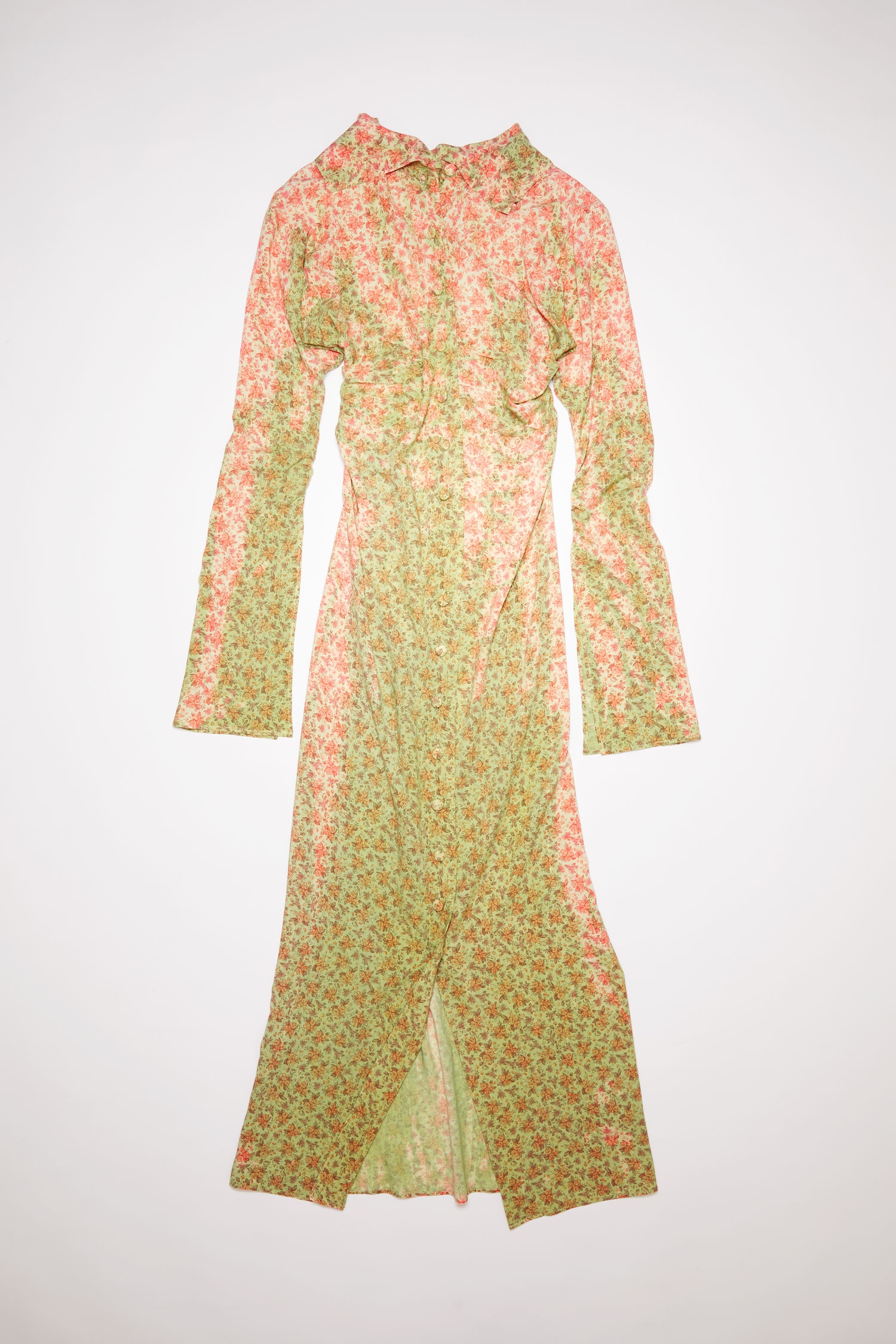 Full length dress - Beige/Red - 5
