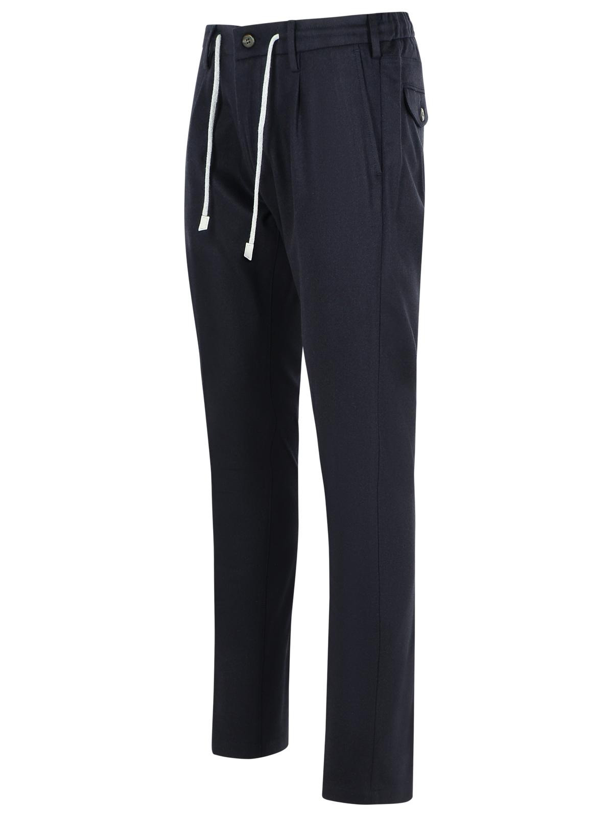 ELEVENTY - Eleventy Navy Wool And Cashmere Trousers Men - 2