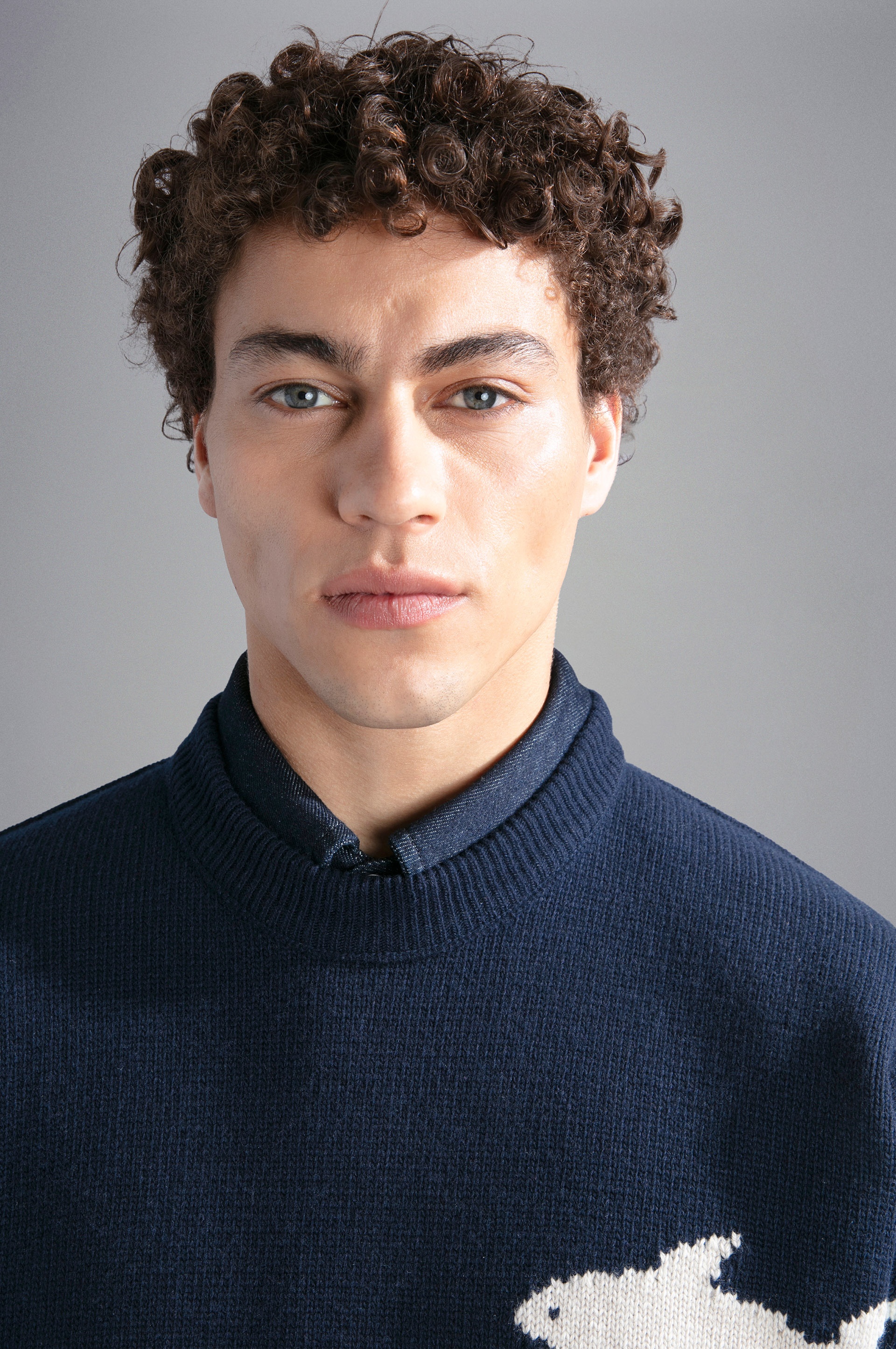 RE-WOOL CREWNECK WITH SHARK INLAY - 4